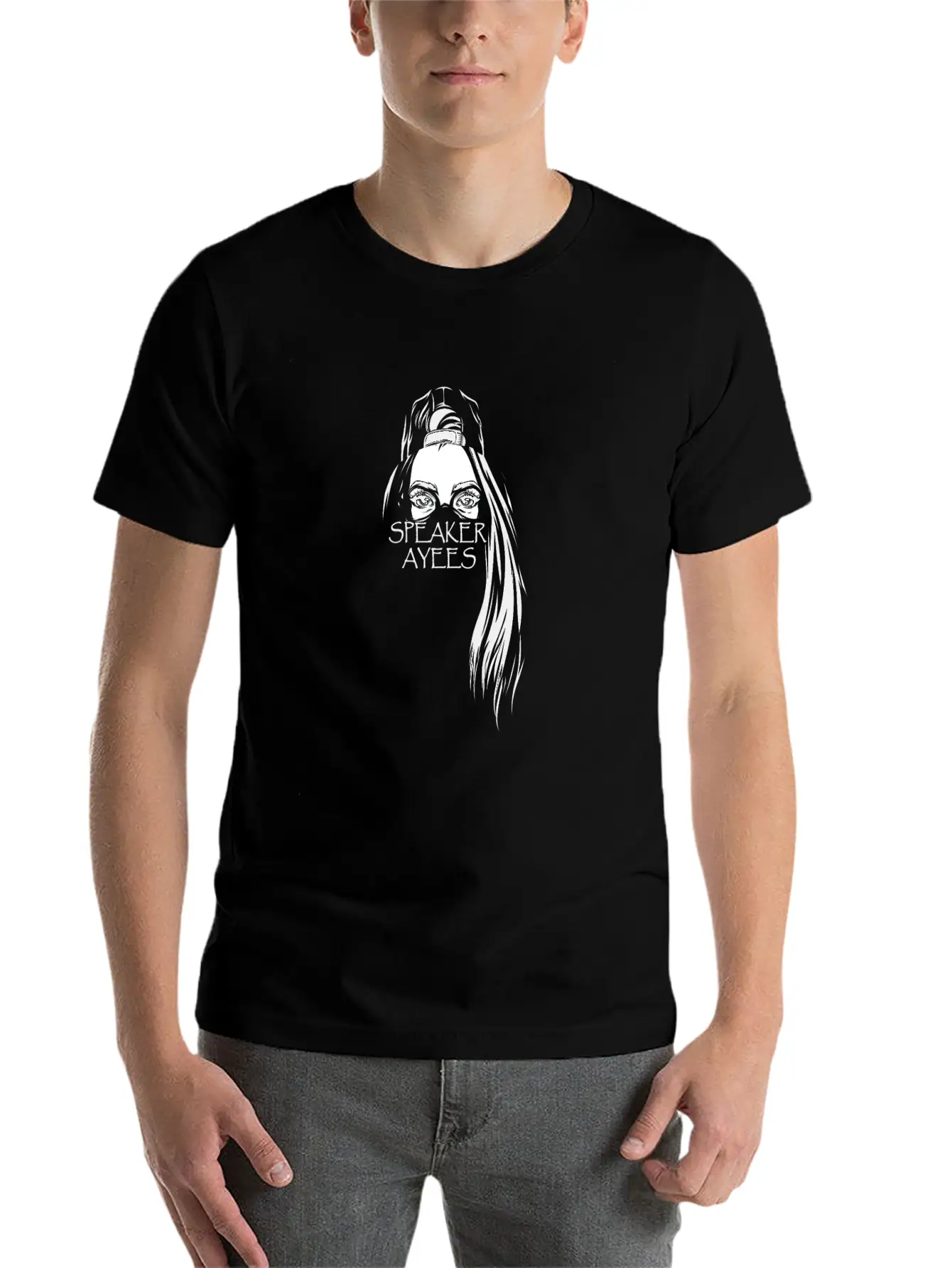 SPEAKER AYEES Comfortable Minimalist Graphic Tee – Summer Style Essential
