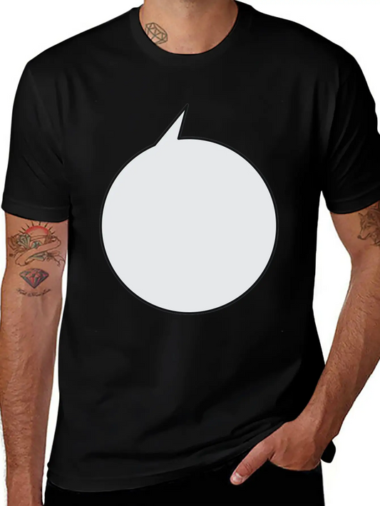 Speech Bubble Balloon, Round Medium_2c Stylish Everyday T-Shirt – Unisex Basic Cotton Tee