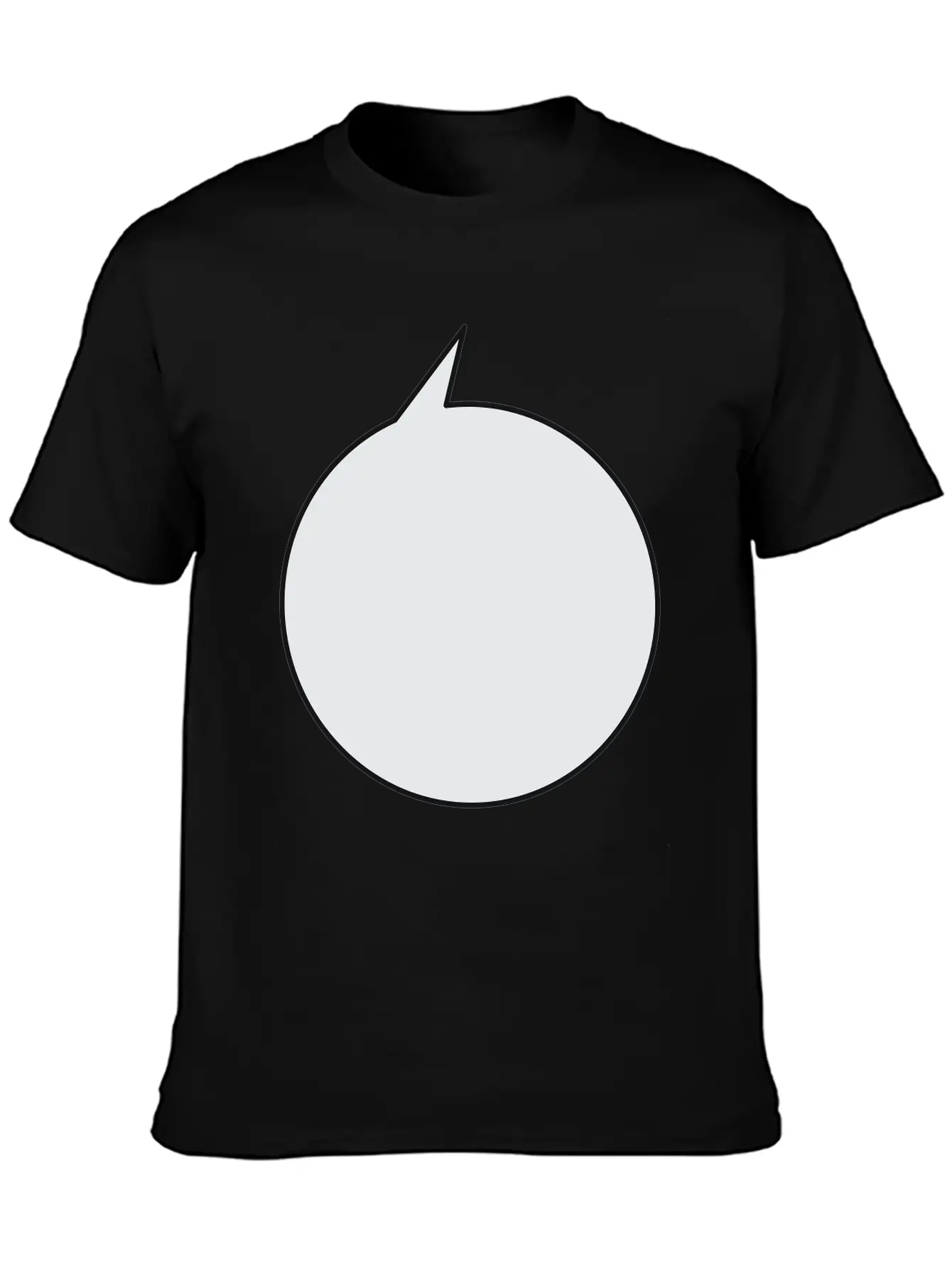 Speech Bubble Balloon, Round Medium_2c Stylish Everyday T-Shirt – Unisex Basic Cotton Tee