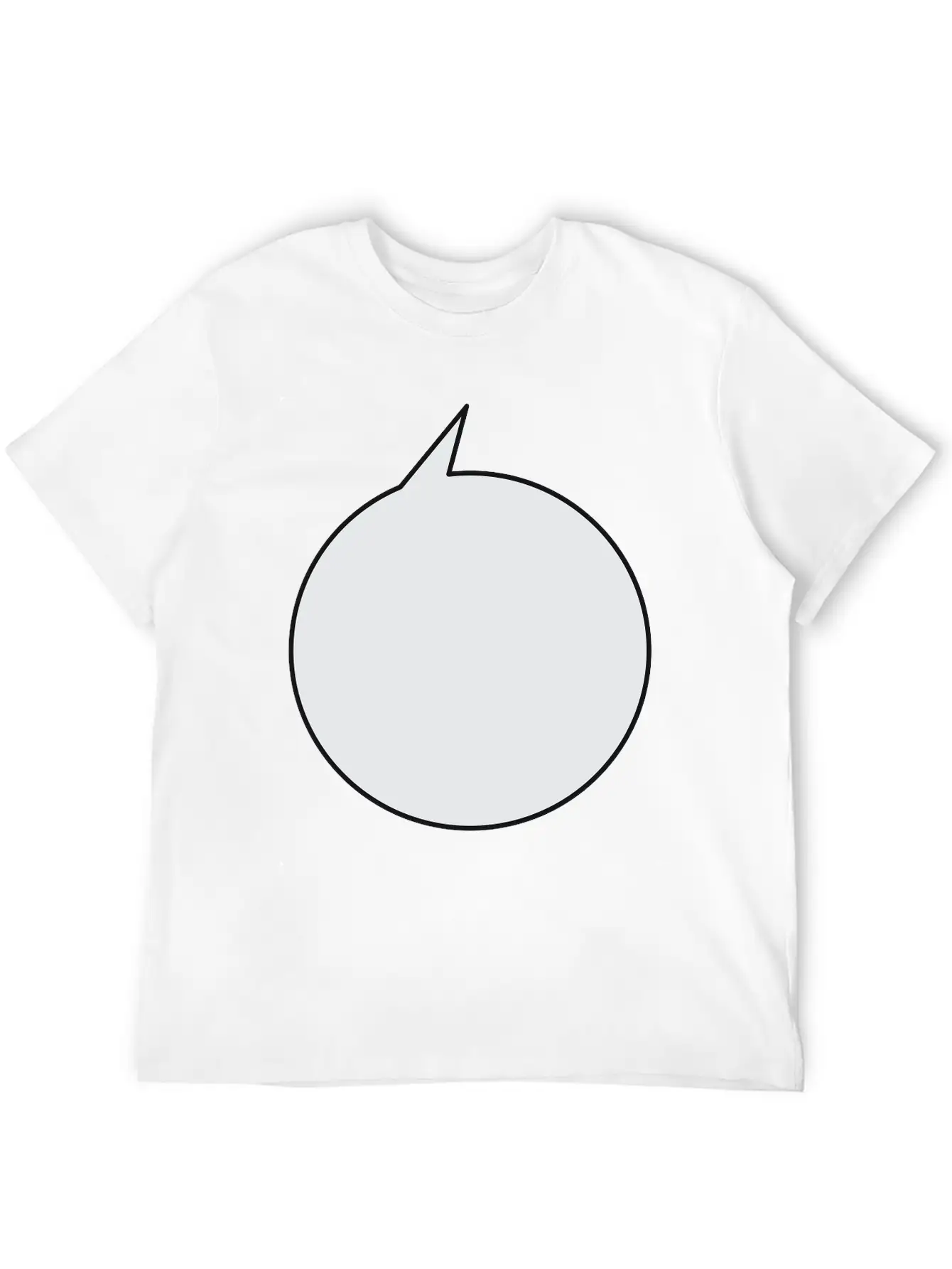 Speech Bubble Balloon, Round Medium_2c Stylish Everyday T-Shirt – Unisex Basic Cotton Tee