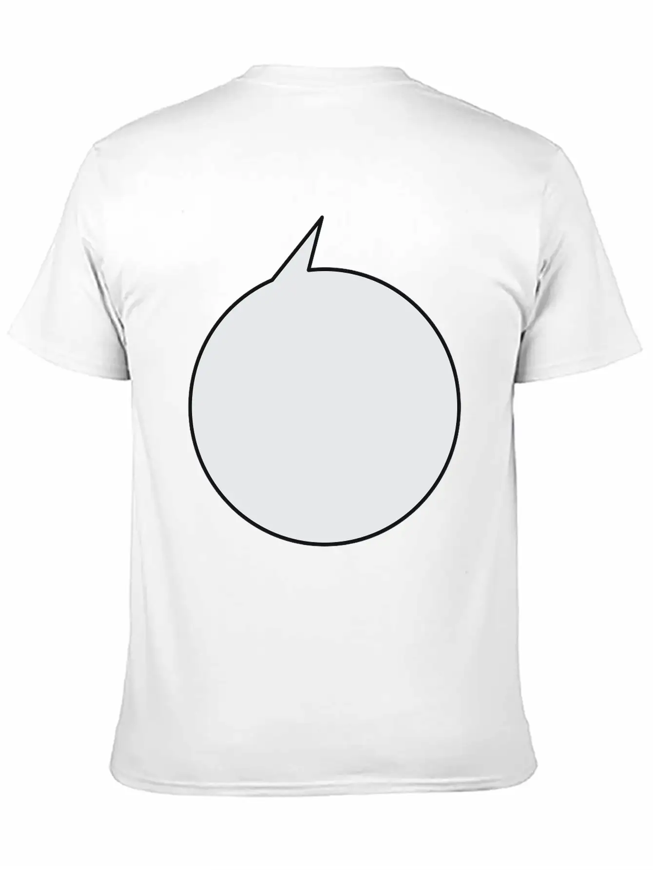 Speech Bubble Balloon, Round Medium_2c Stylish Everyday T-Shirt – Unisex Basic Cotton Tee