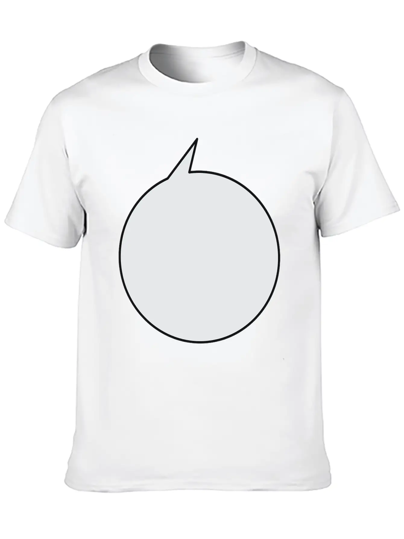 Speech Bubble Balloon, Round Medium_2c Stylish Everyday T-Shirt – Unisex Basic Cotton Tee