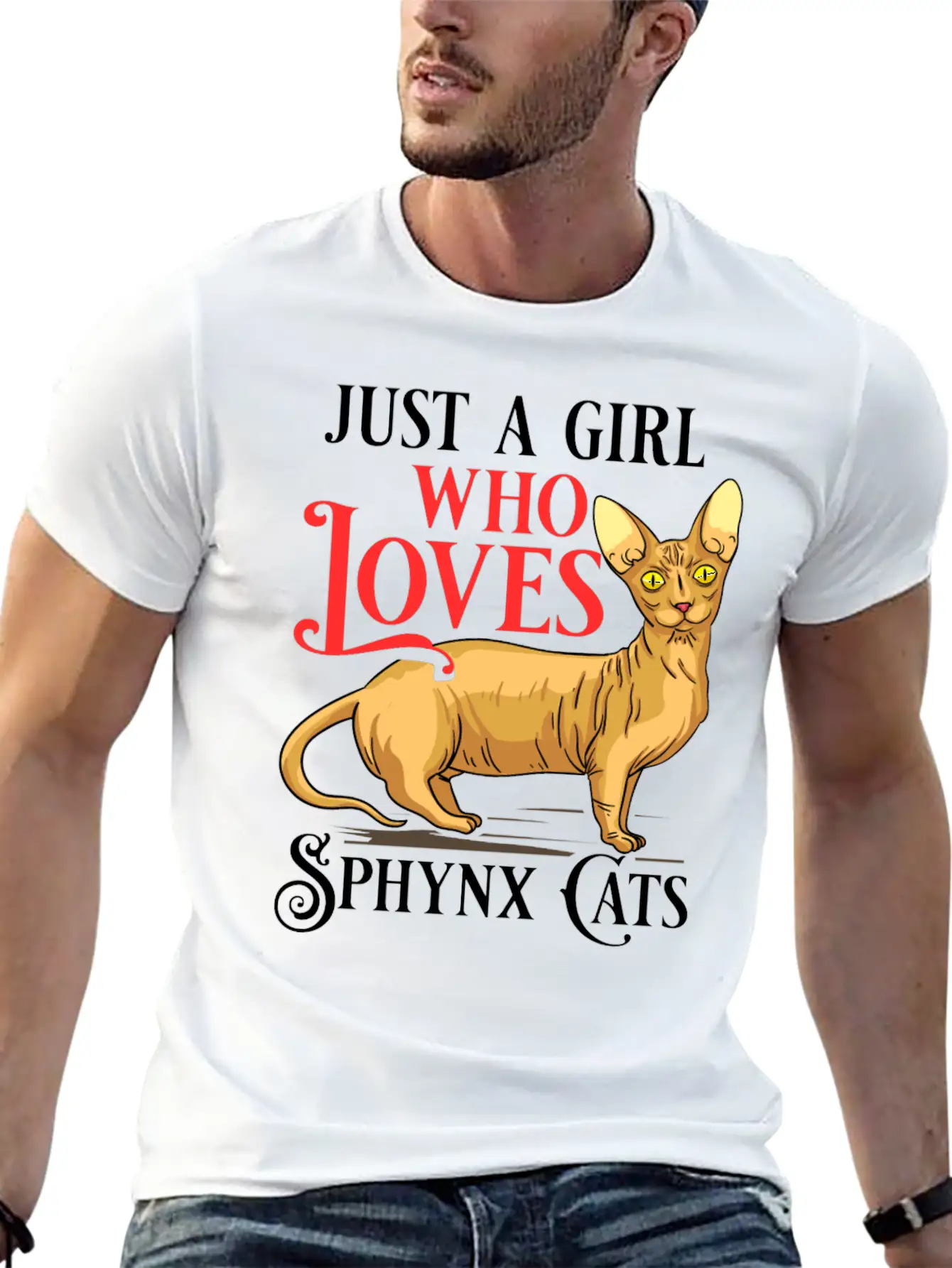 Sphynx Cat Hairless Kitten Egypt Funny Basic Graphic T-Shirt – Daily Comfort In Soft Cotton