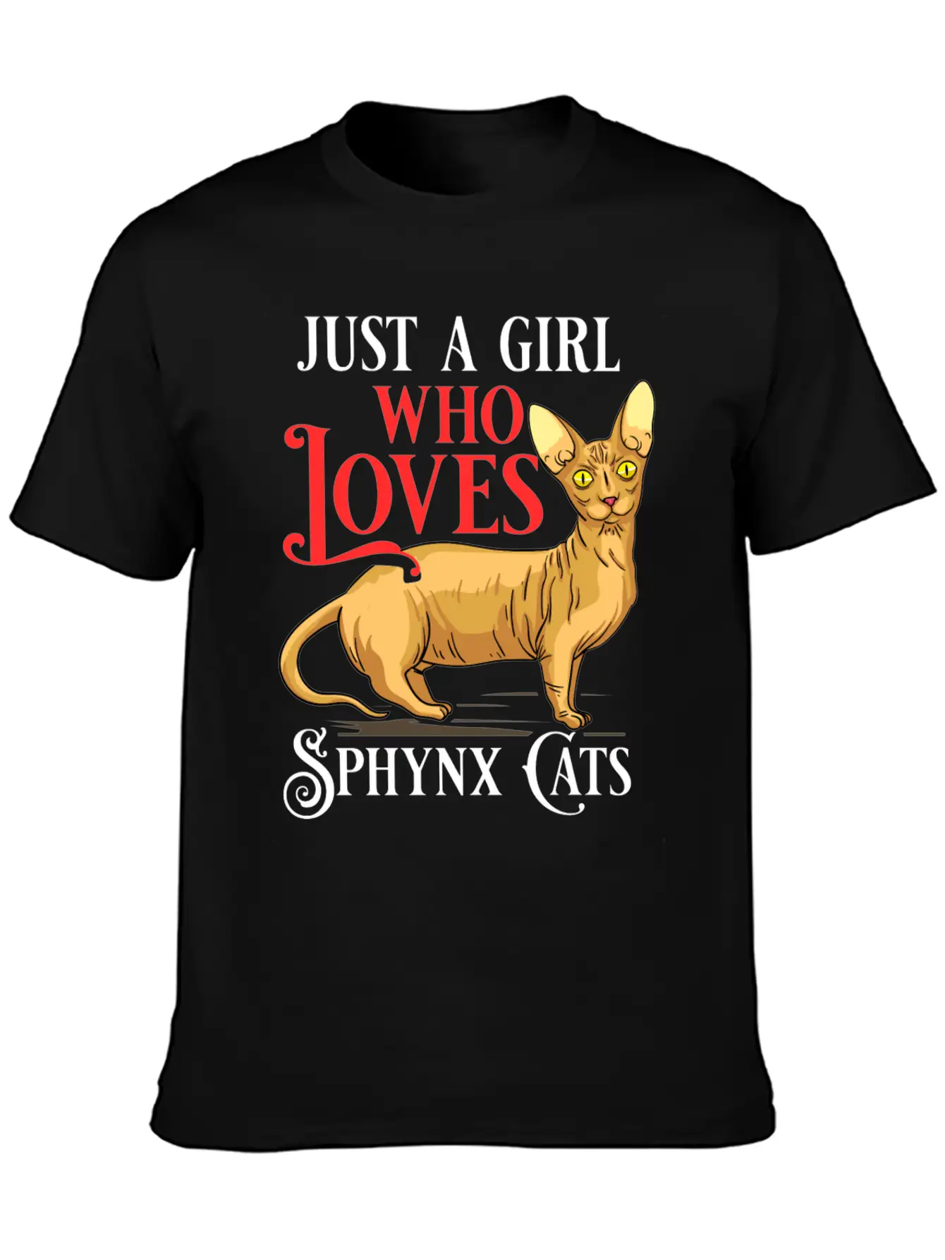 Sphynx Cat Hairless Kitten Egypt Funny Basic Graphic T-Shirt – Daily Comfort In Soft Cotton
