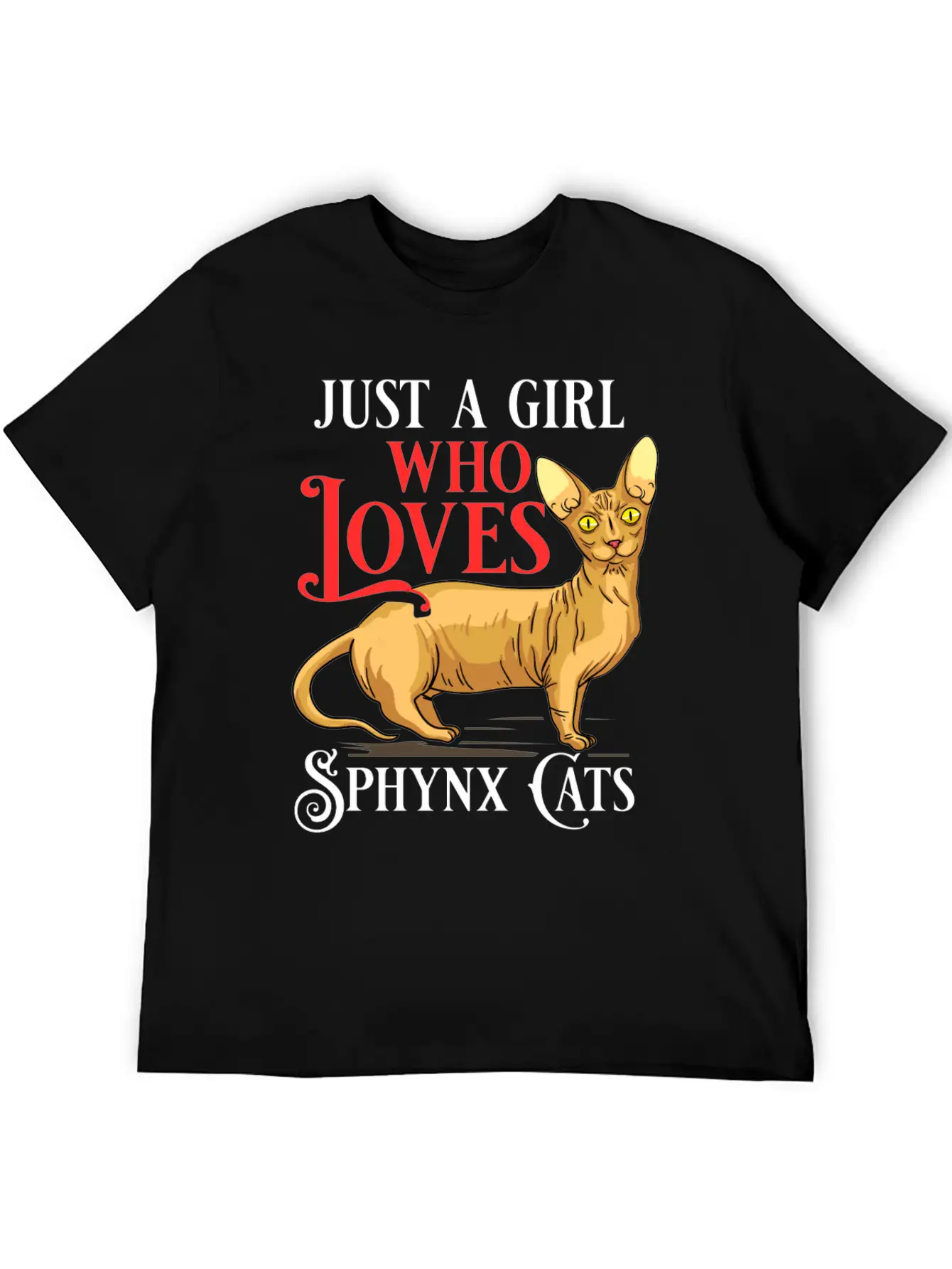 Sphynx Cat Hairless Kitten Egypt Funny Basic Graphic T-Shirt – Daily Comfort In Soft Cotton