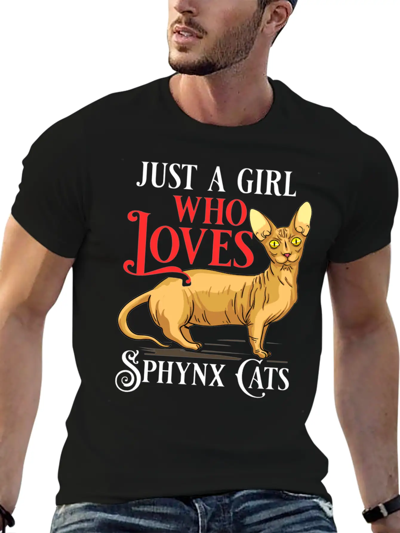 Sphynx Cat Hairless Kitten Egypt Funny Basic Graphic T-Shirt – Daily Comfort In Soft Cotton