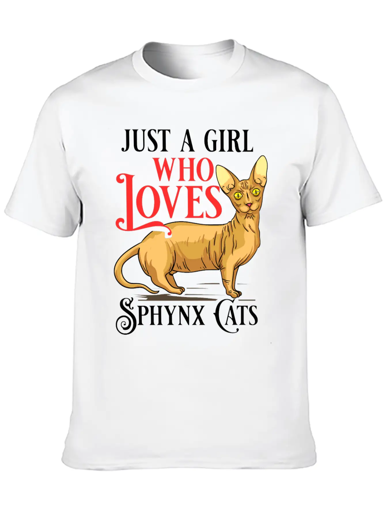 Sphynx Cat Hairless Kitten Egypt Funny Basic Graphic T-Shirt – Daily Comfort In Soft Cotton