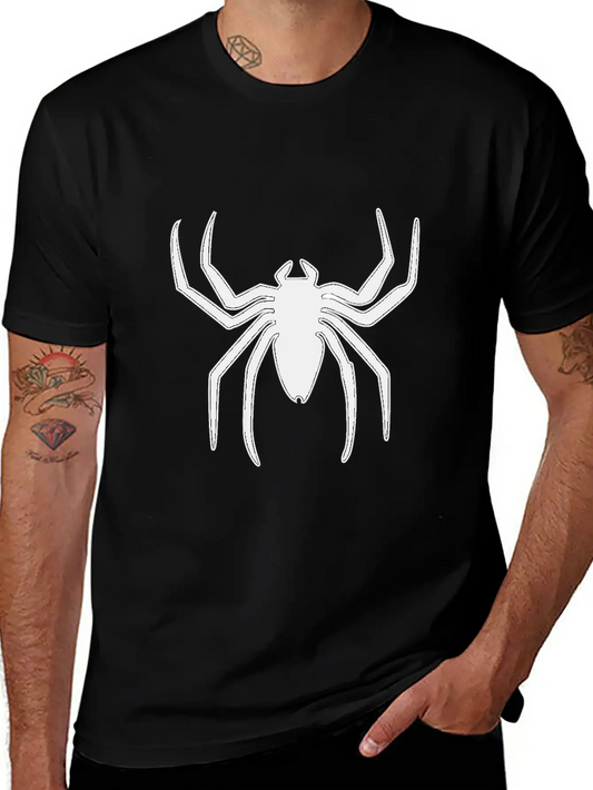 Spider Silhouette Man Logo Hero Gift Idea Unisex Short Sleeve Soft Cotton T-Shirt – Casual Everyday Wear