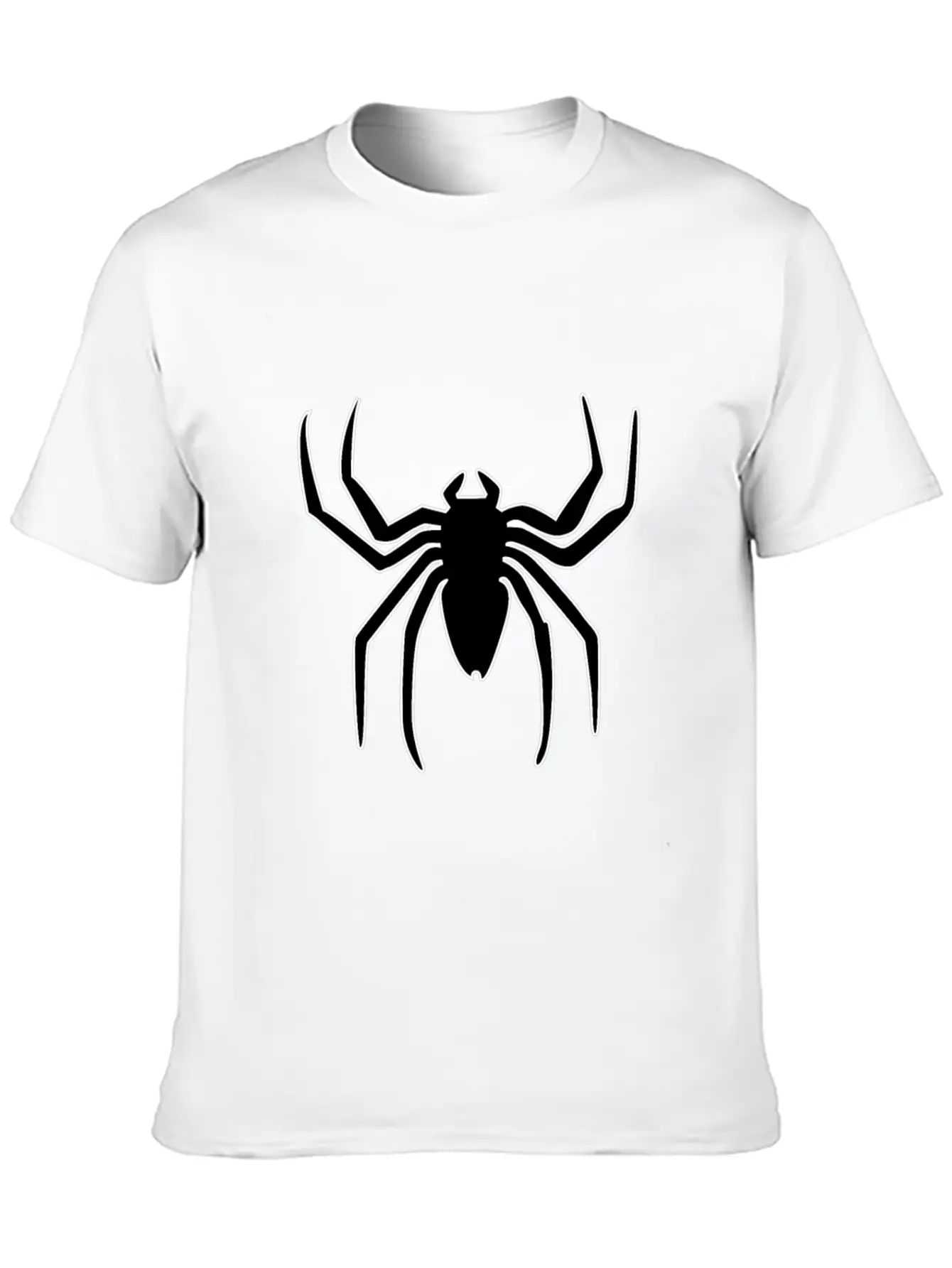 Spider Silhouette Man Logo Hero Gift Idea Unisex Short Sleeve Soft Cotton T-Shirt – Casual Everyday Wear