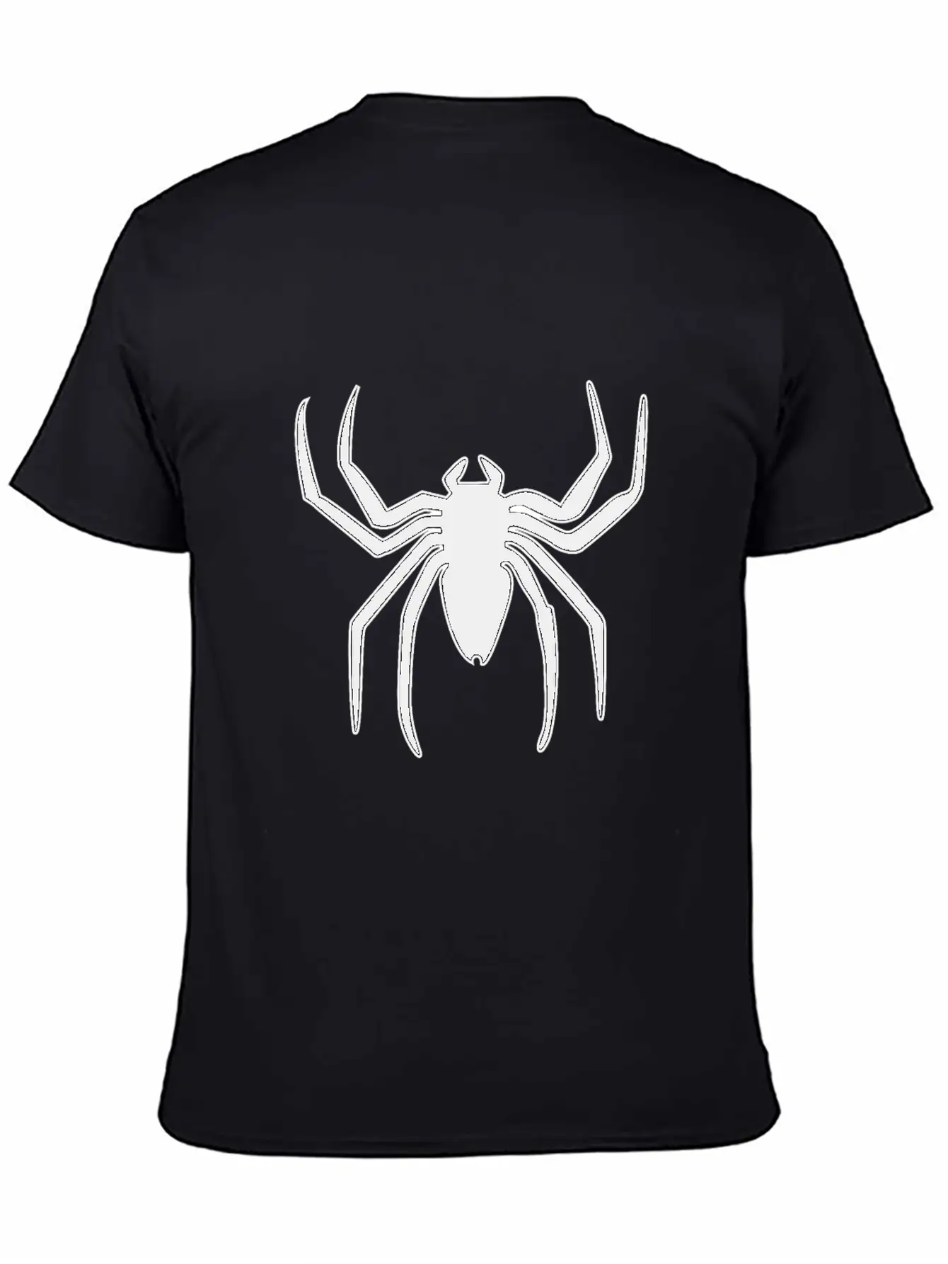 Spider Silhouette Man Logo Hero Gift Idea Unisex Short Sleeve Soft Cotton T-Shirt – Casual Everyday Wear