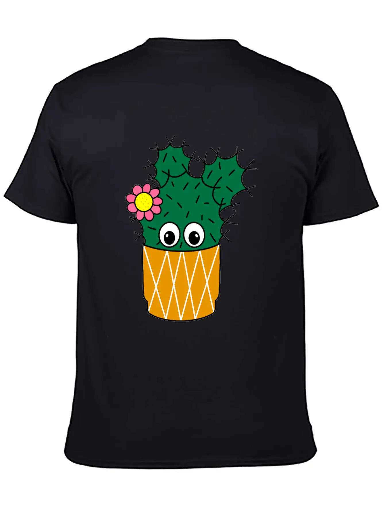 Spiky Cactus With Cute Flower Essential Unisex Summer Tee – Soft Cotton Casual Fit