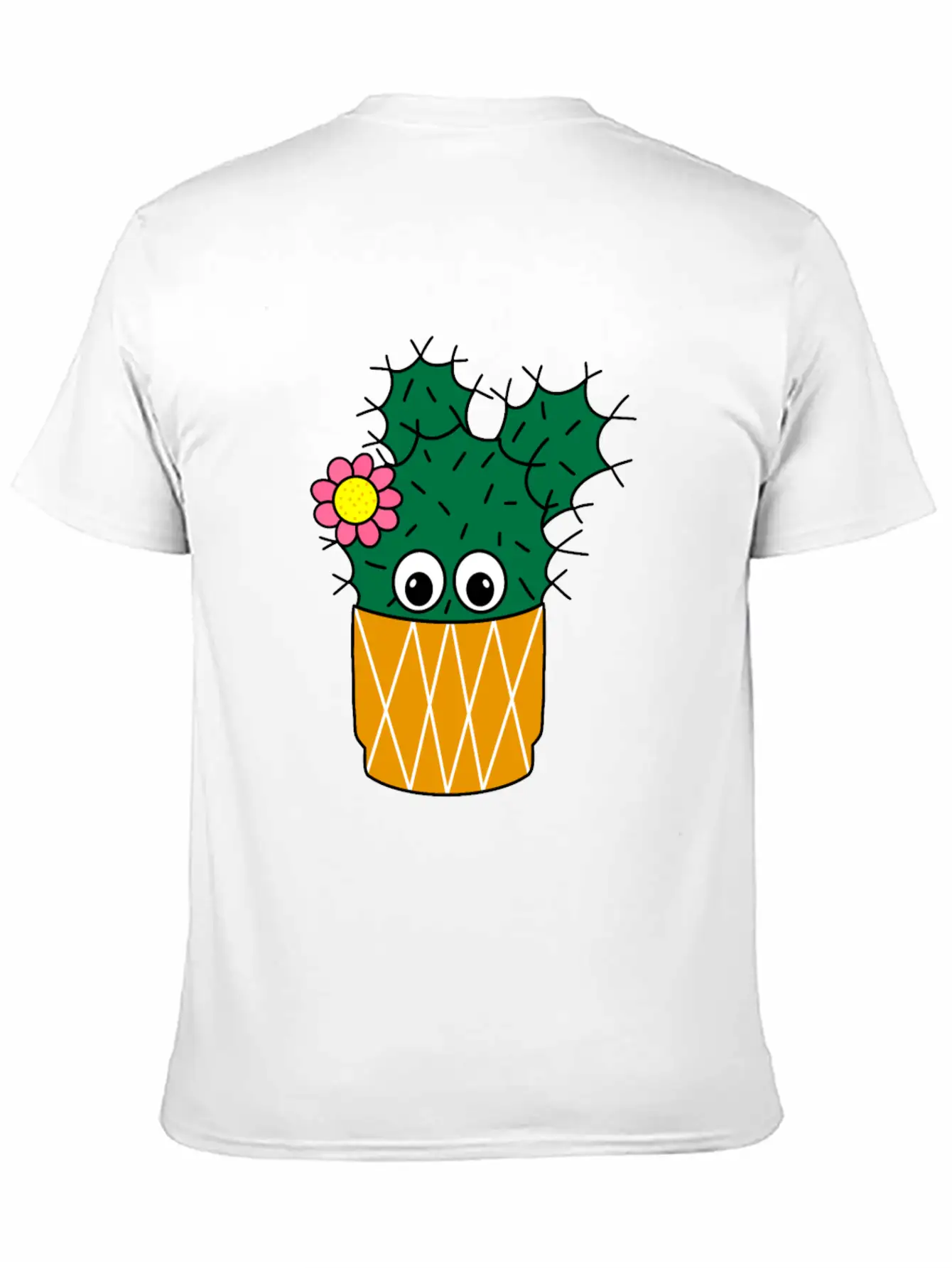 Spiky Cactus With Cute Flower Essential Unisex Summer Tee – Soft Cotton Casual Fit