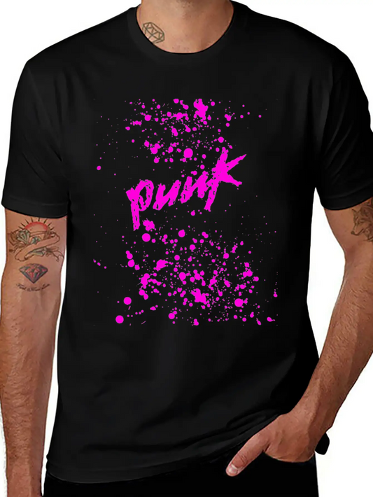 Splatter Punk Unisex Casual T-Shirt – Clean Design For Daily Comfort