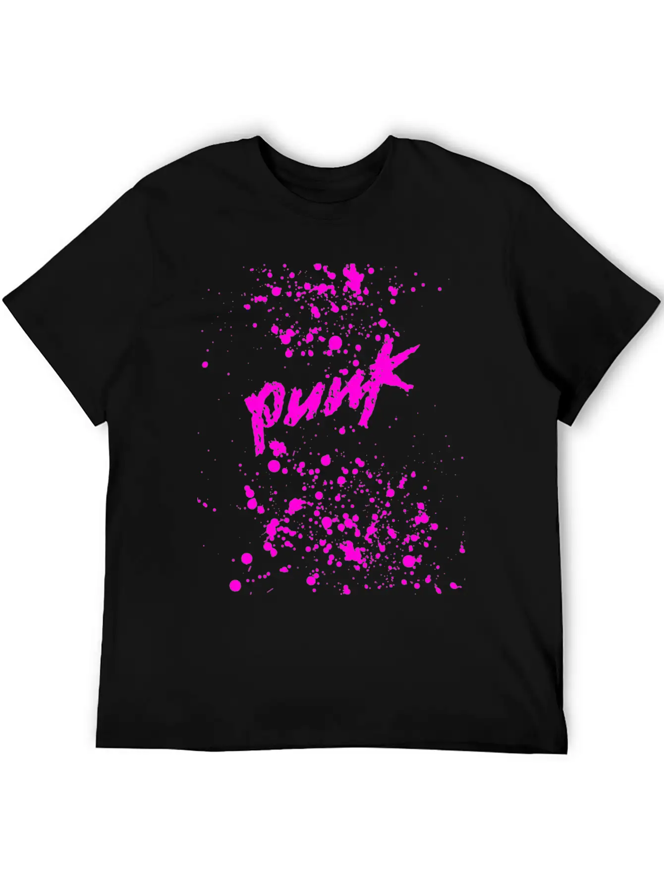 Splatter Punk Unisex Casual T-Shirt – Clean Design For Daily Comfort