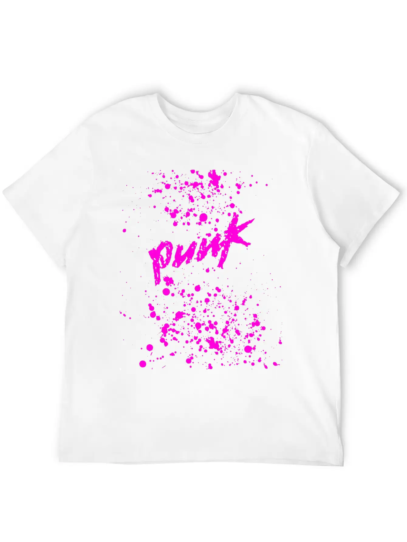Splatter Punk Unisex Casual T-Shirt – Clean Design For Daily Comfort