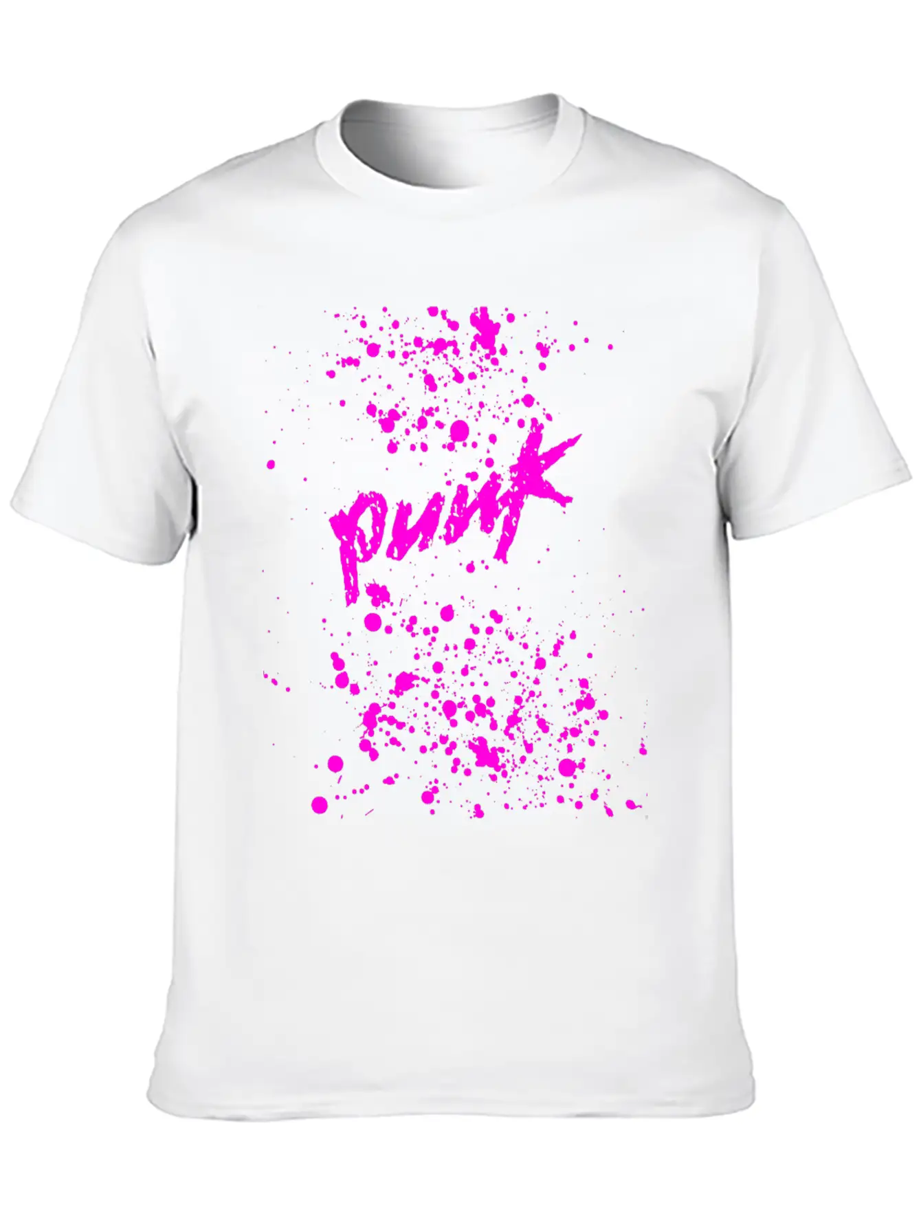 Splatter Punk Unisex Casual T-Shirt – Clean Design For Daily Comfort