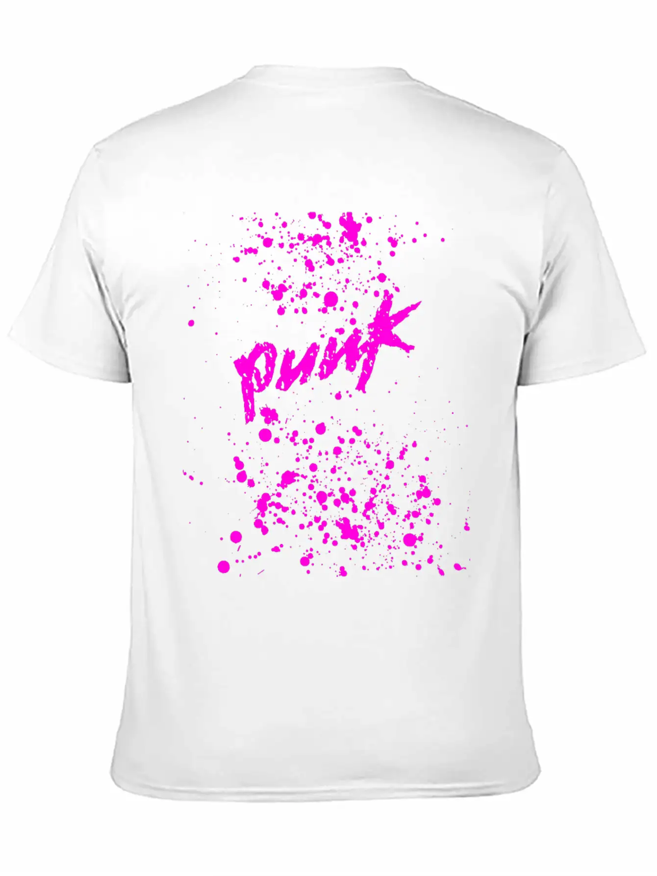 Splatter Punk Unisex Casual T-Shirt – Clean Design For Daily Comfort