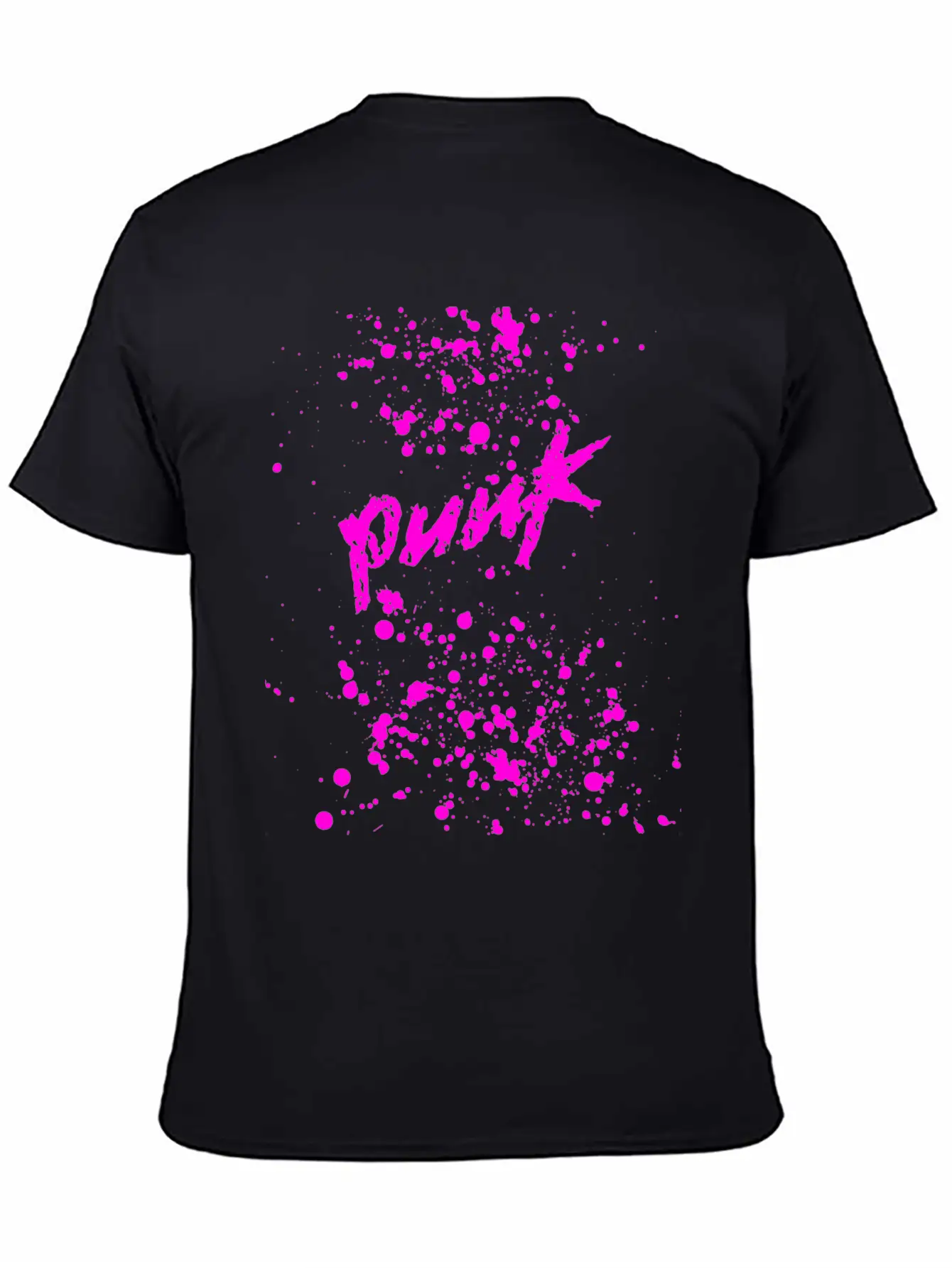 Splatter Punk Unisex Casual T-Shirt – Clean Design For Daily Comfort
