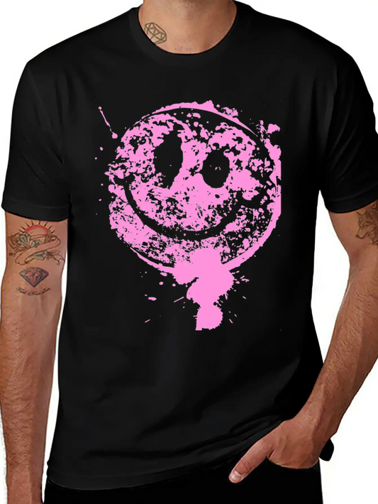 Splatter Smile Stylish Everyday T-Shirt – Unisex Basic Cotton Tee