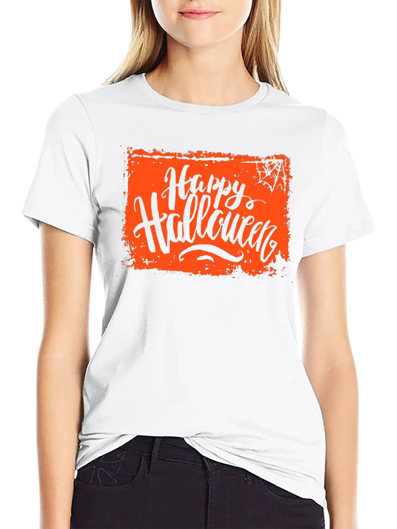 Spooky Grunge Happy Halloween Stylish Everyday T-Shirt – Unisex Basic Cotton Tee