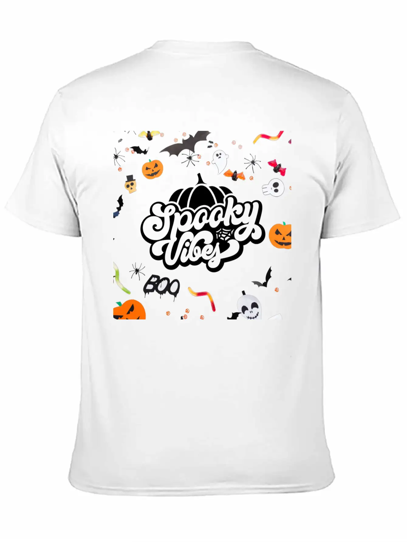 Spooky Vibes Halloween Time Essential Unisex Summer Tee – Soft Cotton Casual Fit