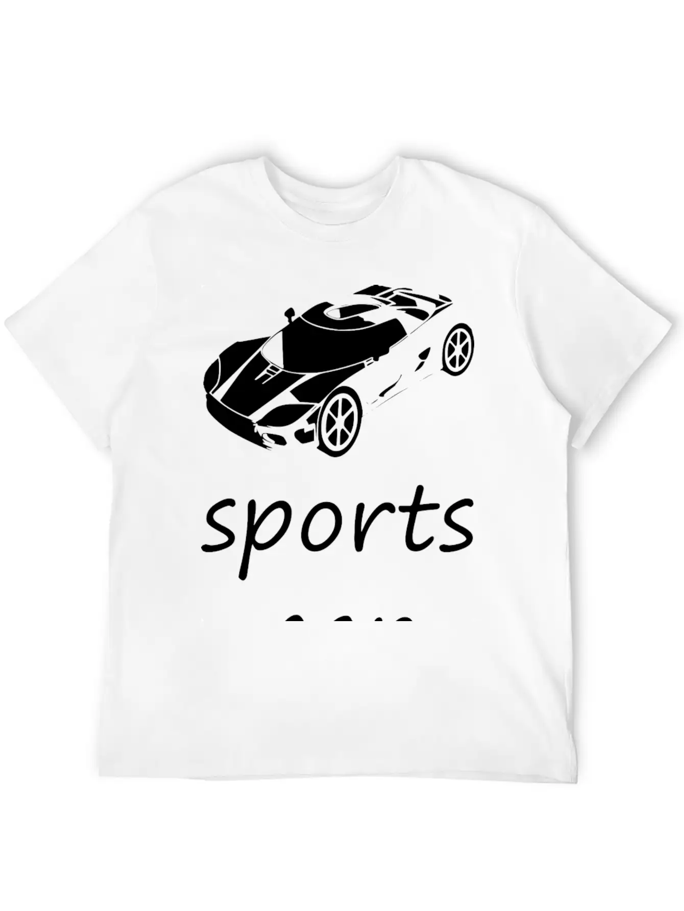 Sports Car Comfortable Minimalist Graphic Tee – Summer Style Essential