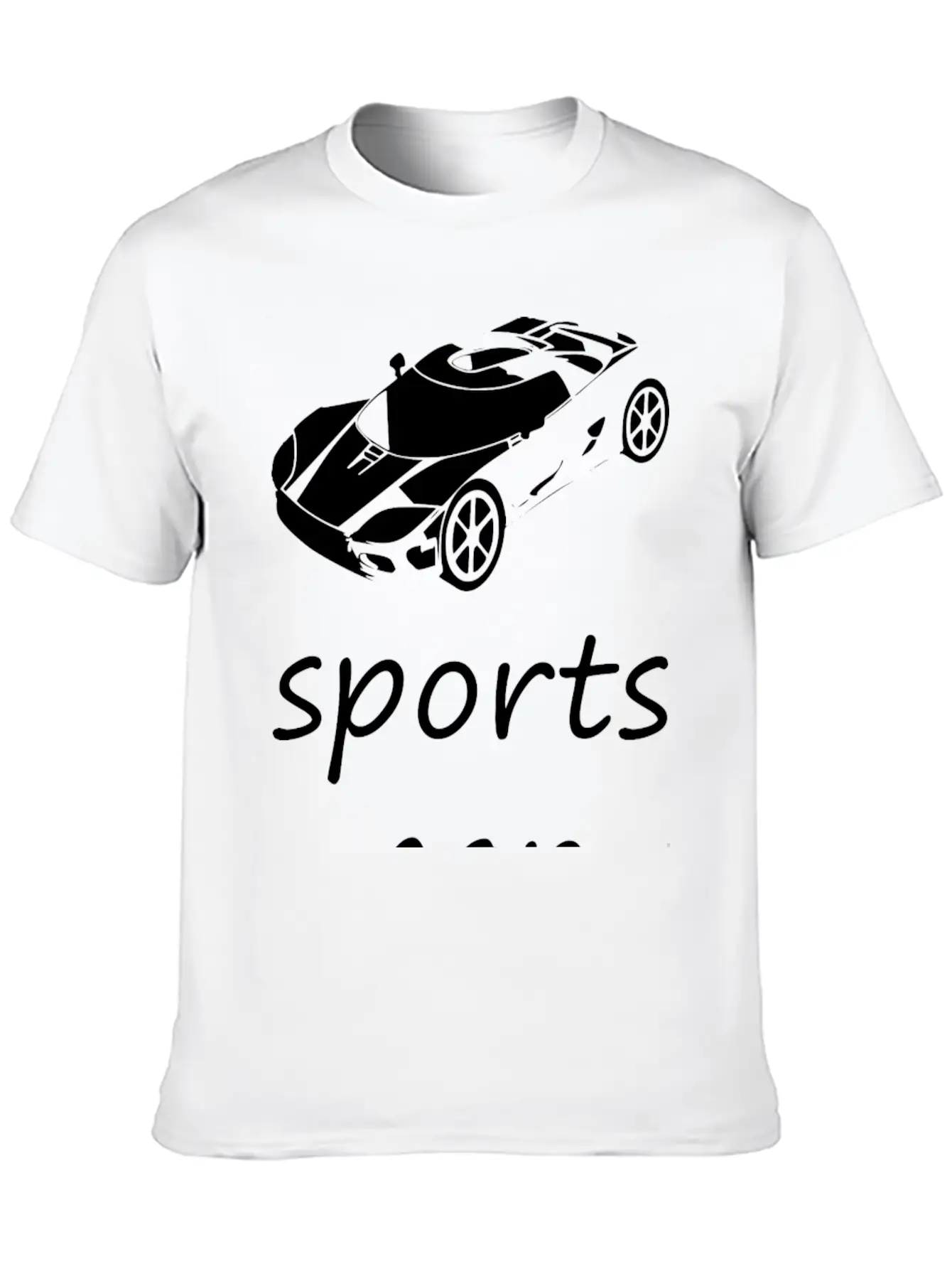 Sports Car Comfortable Minimalist Graphic Tee – Summer Style Essential