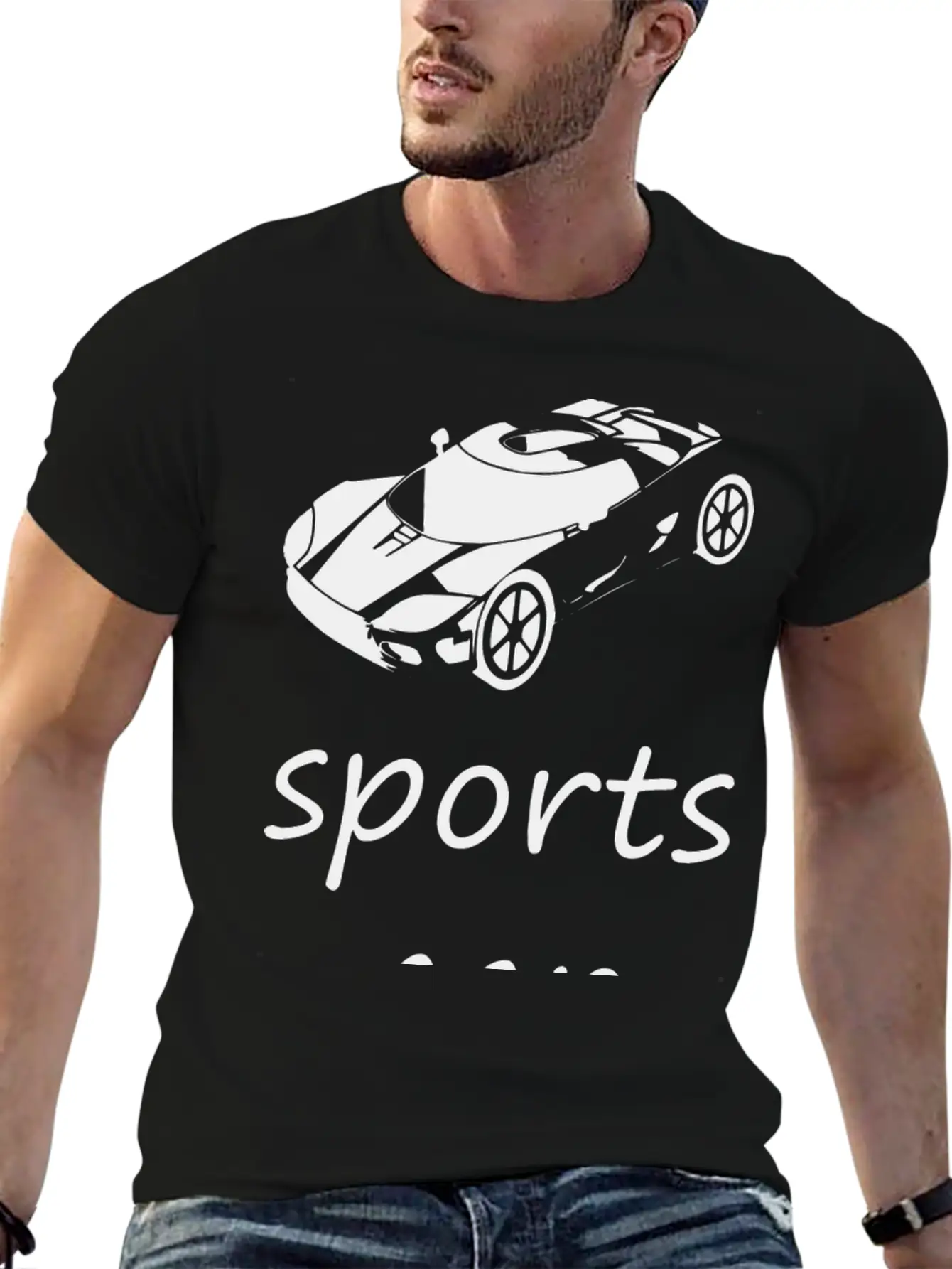 Sports Car Comfortable Minimalist Graphic Tee – Summer Style Essential