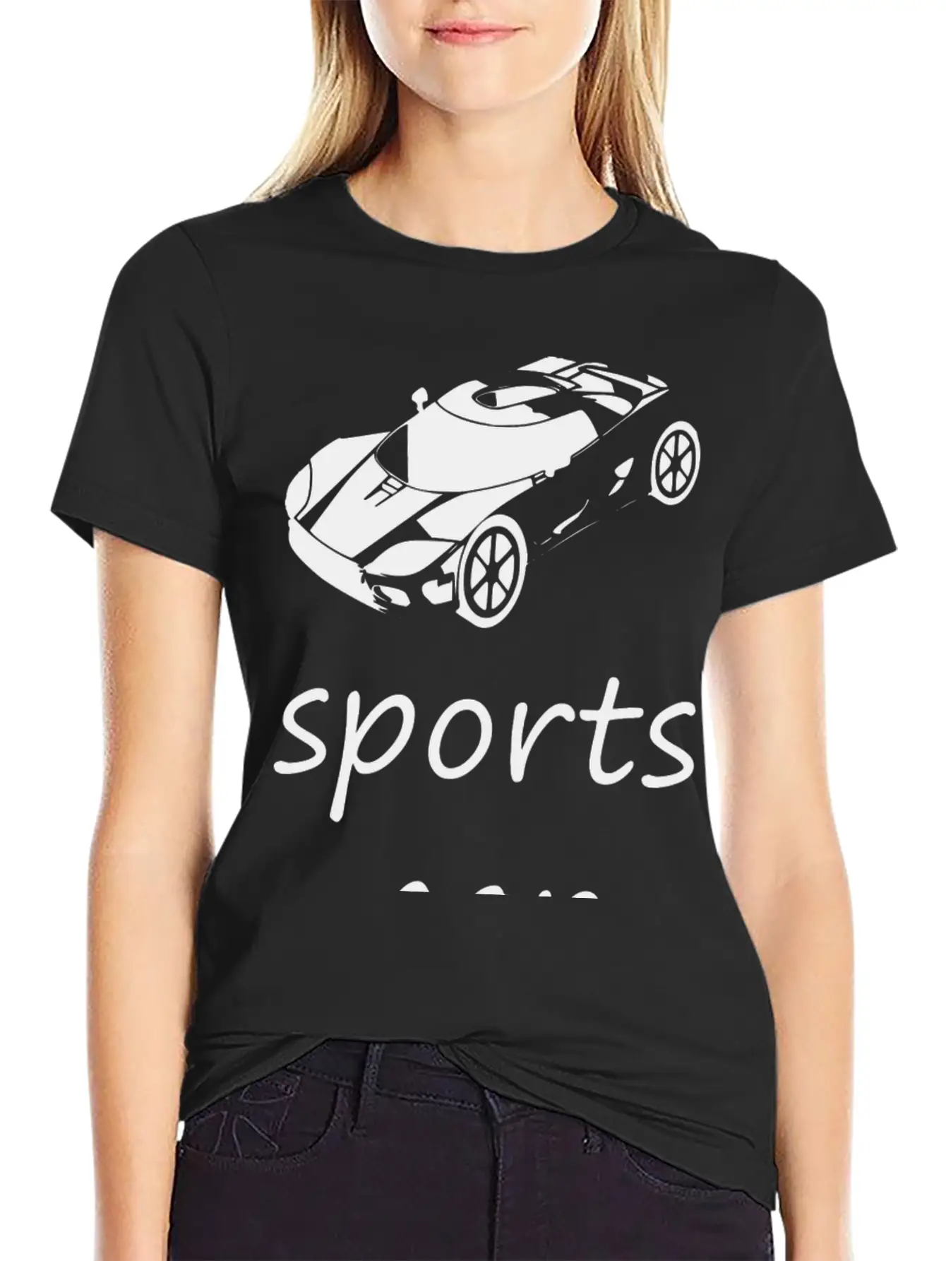 Sports Car Comfortable Minimalist Graphic Tee – Summer Style Essential