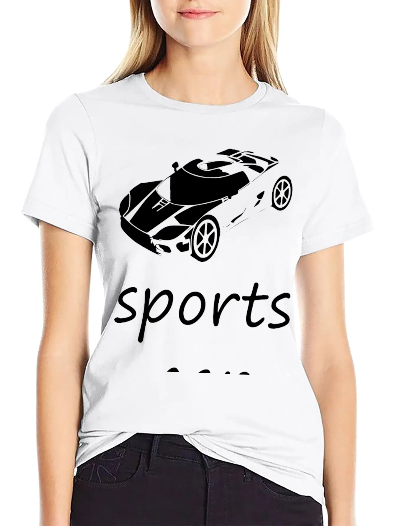 Sports Car Comfortable Minimalist Graphic Tee – Summer Style Essential