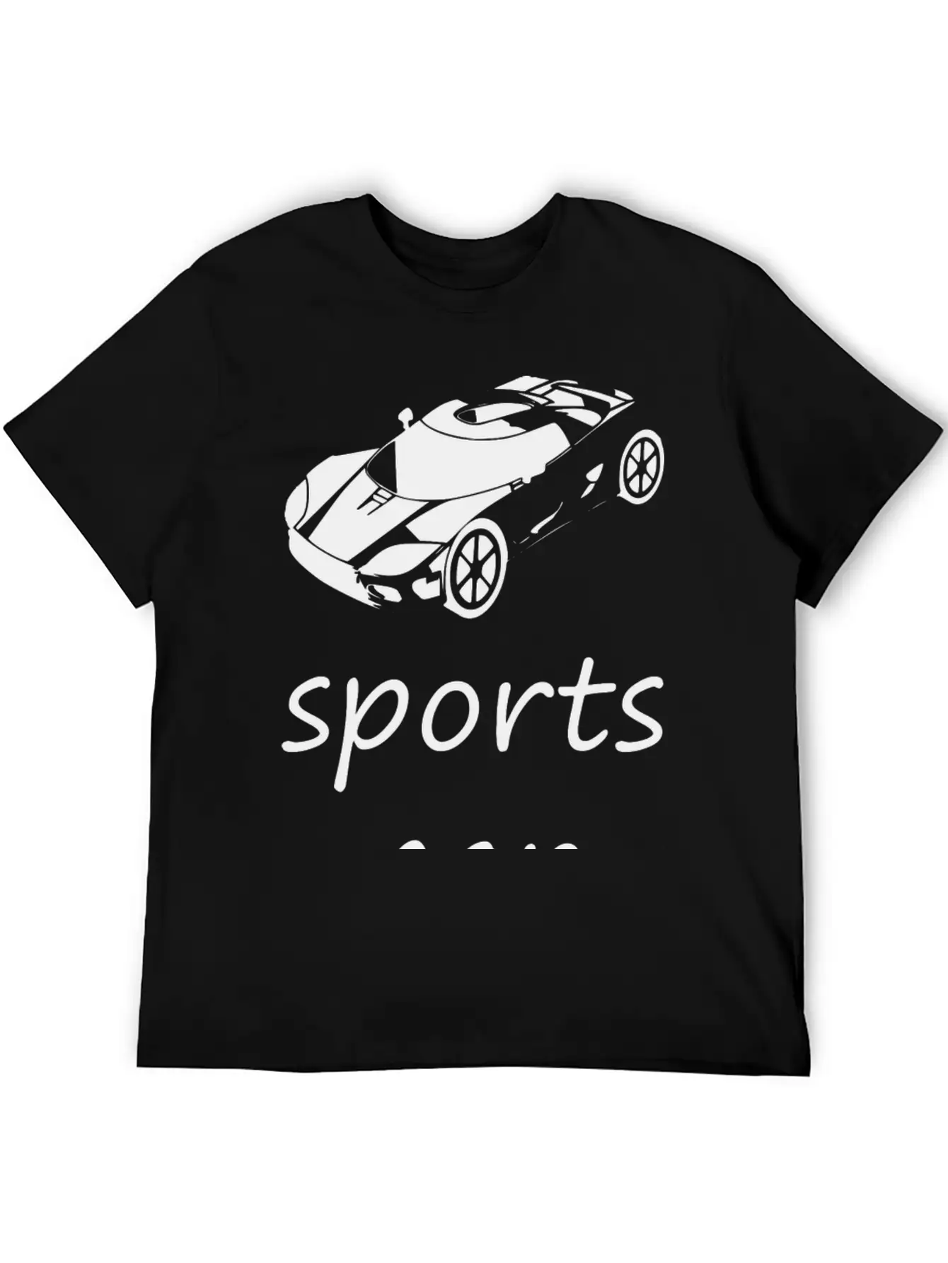 Sports Car Comfortable Minimalist Graphic Tee – Summer Style Essential