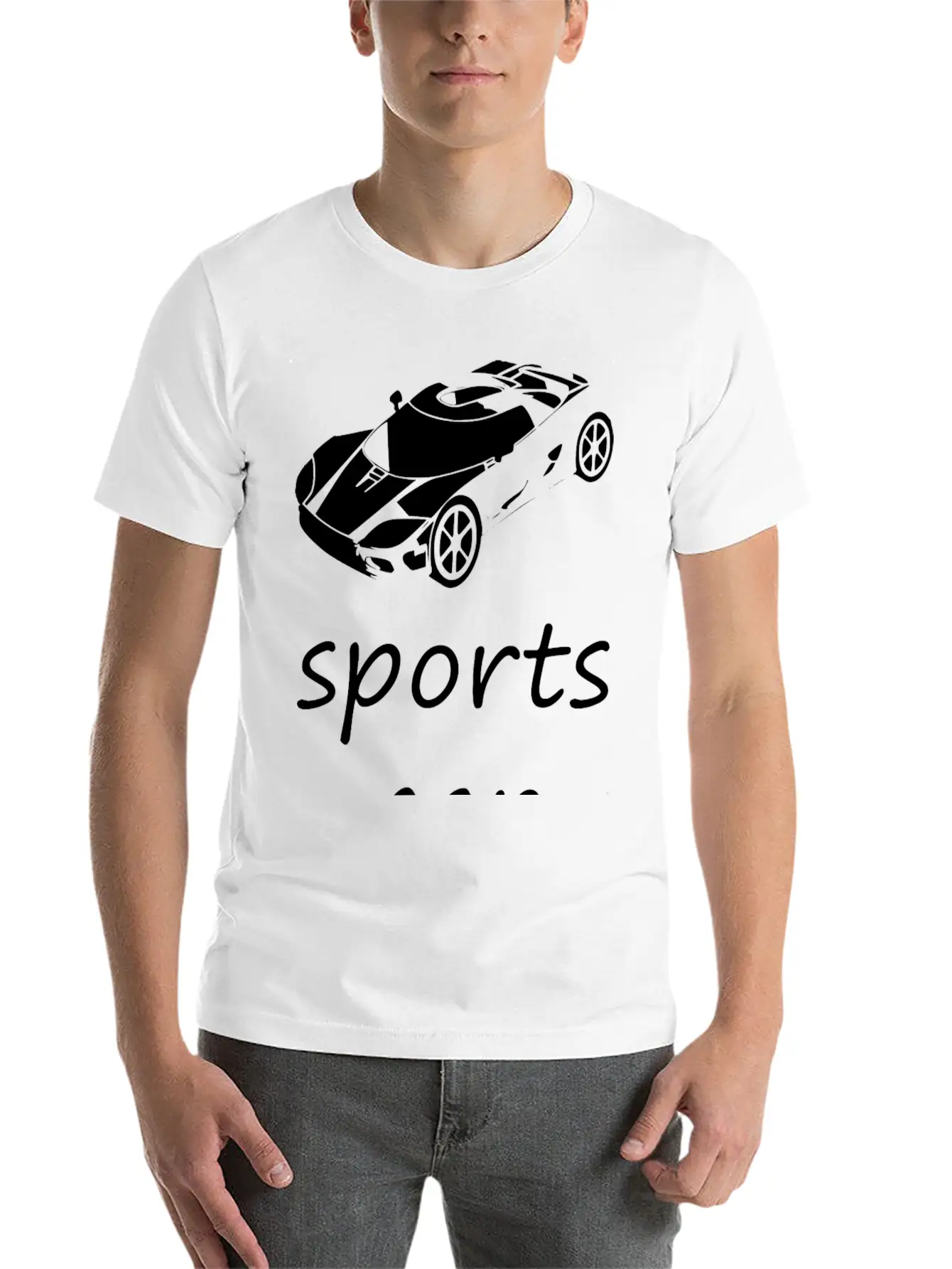 Sports Car Comfortable Minimalist Graphic Tee – Summer Style Essential