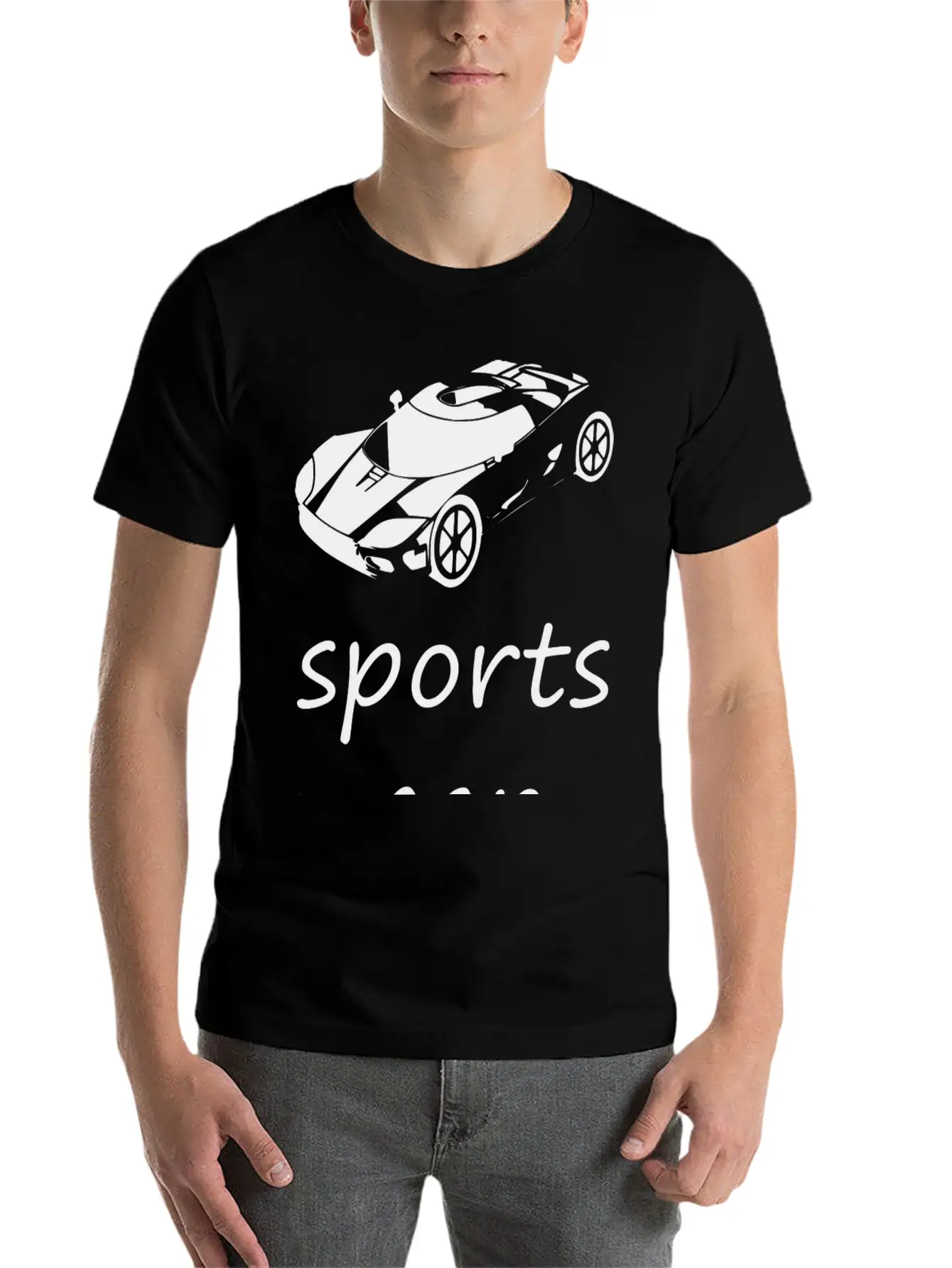 Sports Car Comfortable Minimalist Graphic Tee – Summer Style Essential