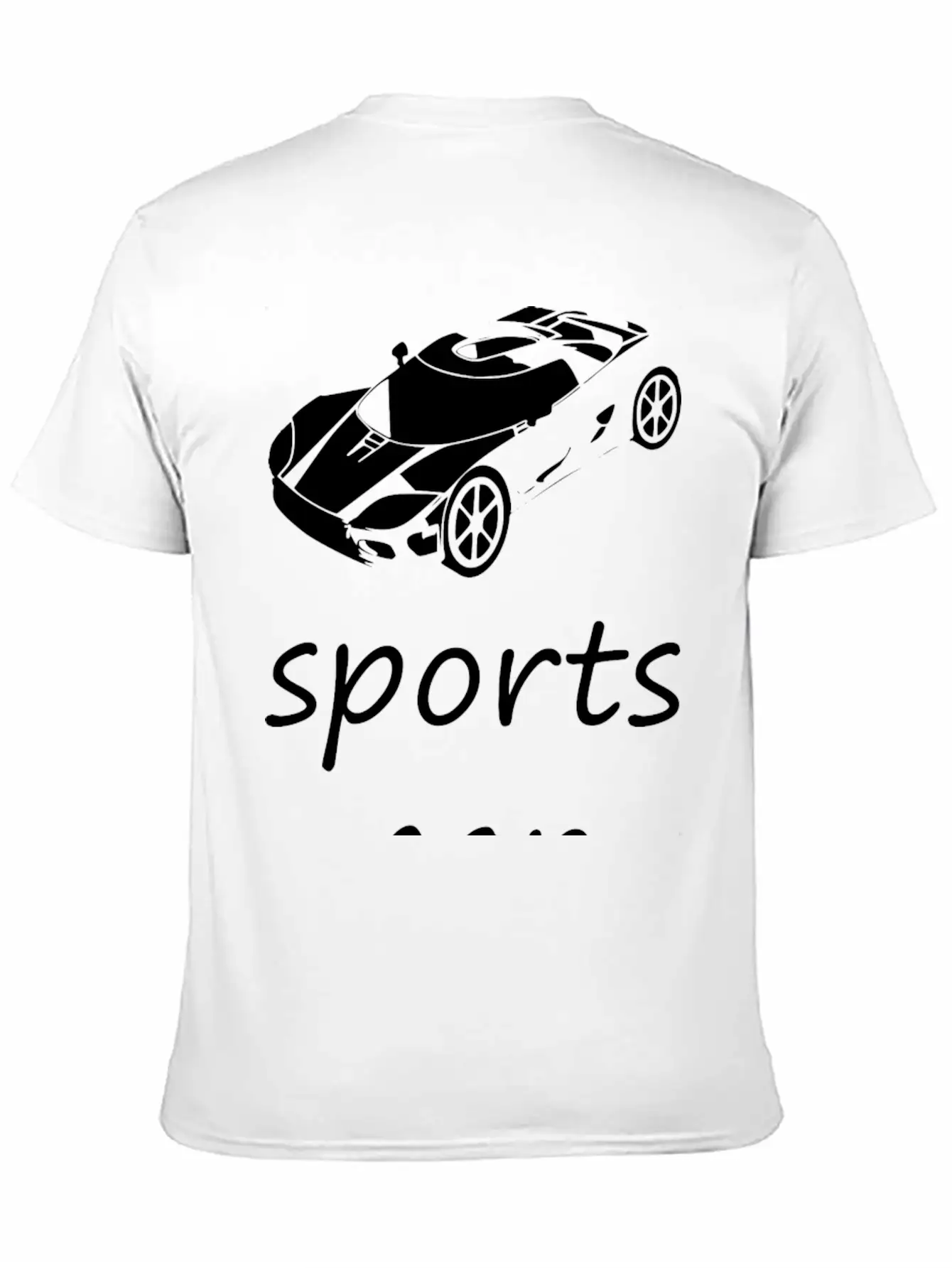 Sports Car Comfortable Minimalist Graphic Tee – Summer Style Essential