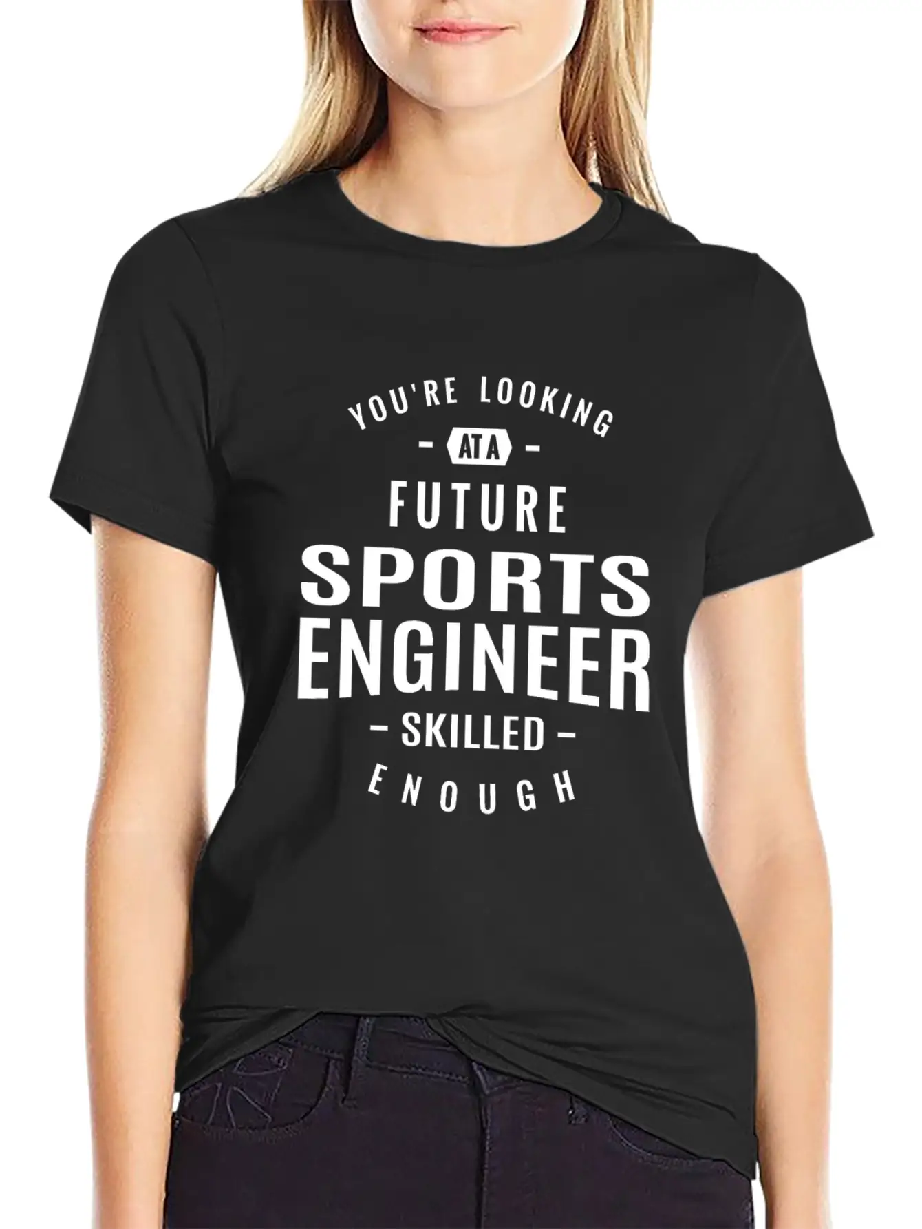 Sports Engineer Unisex Short Sleeve Soft Cotton T-Shirt – Casual Everyday Wear