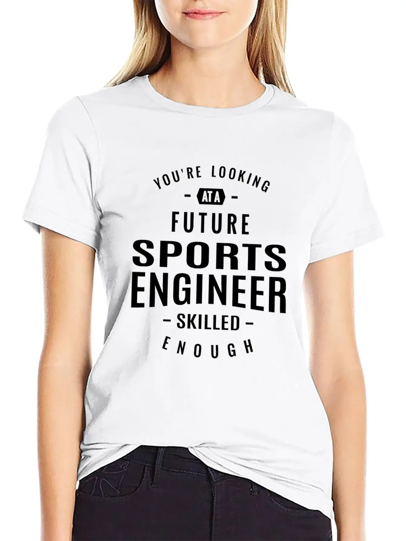 Sports Engineer Unisex Short Sleeve Soft Cotton T-Shirt – Casual Everyday Wear
