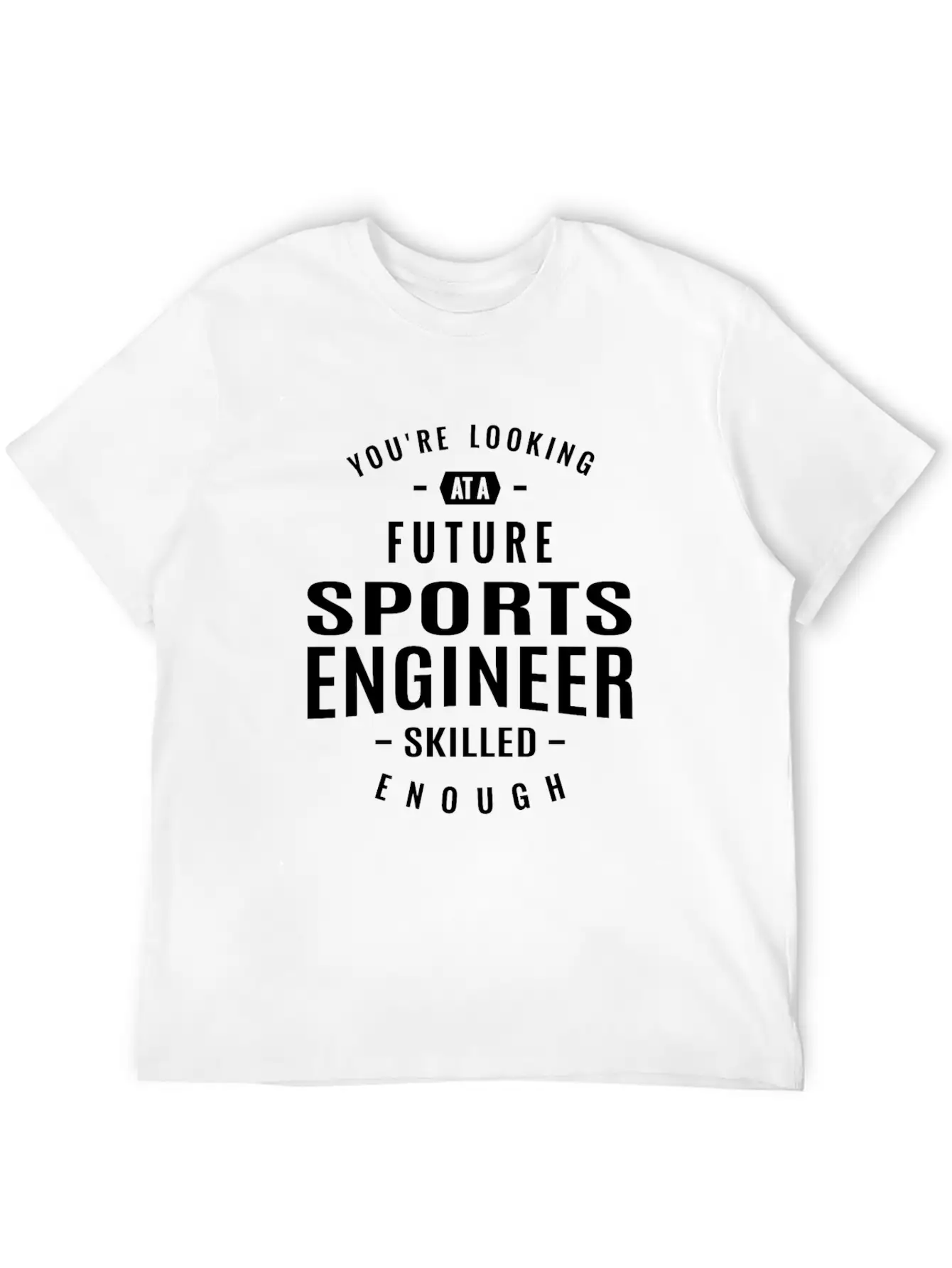 Sports Engineer Unisex Short Sleeve Soft Cotton T-Shirt – Casual Everyday Wear