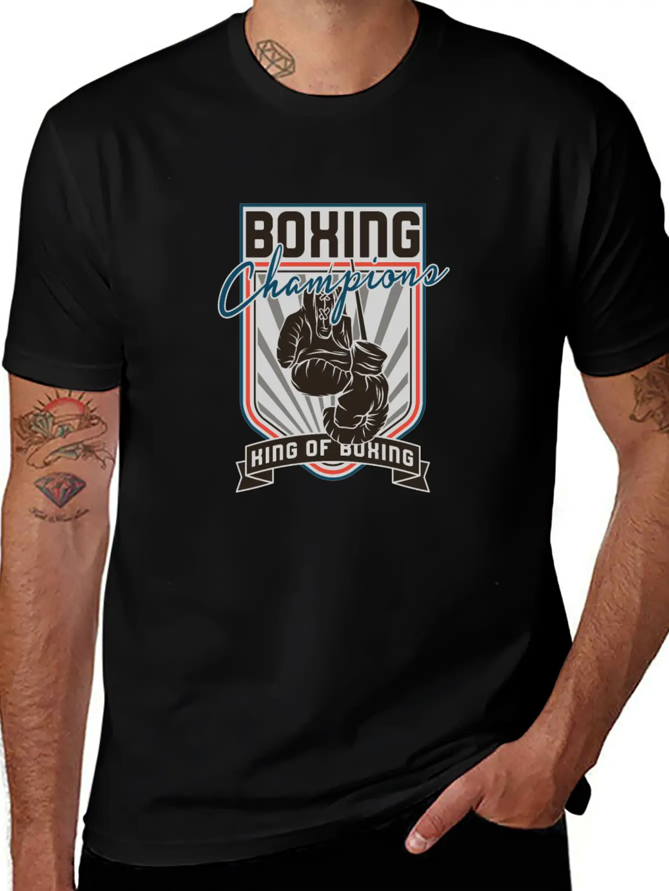 Sports - Heavyweight - Boxing Champions Comfortable Minimalist Graphic Tee – Summer Style Essential