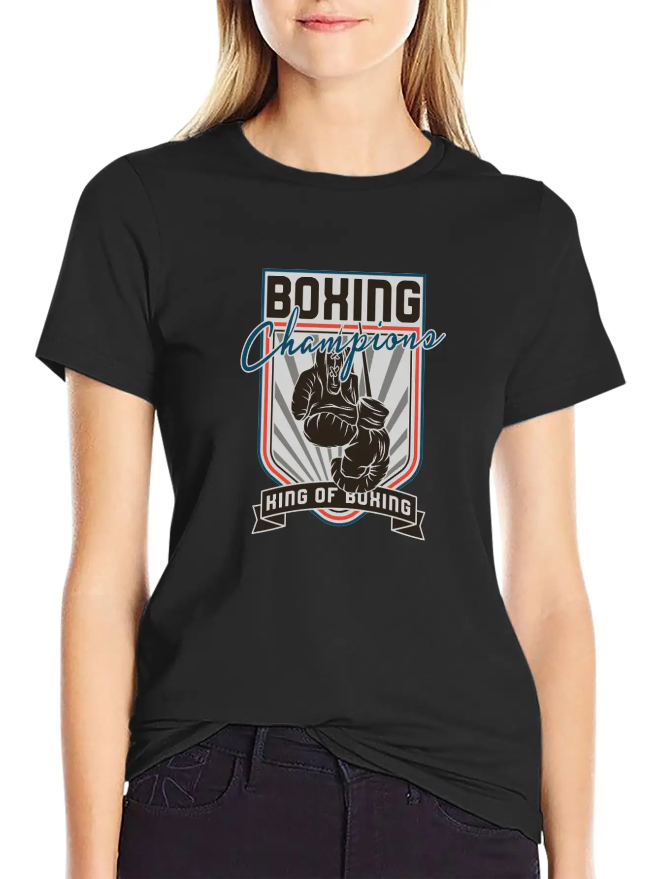 Sports - Heavyweight - Boxing Champions Comfortable Minimalist Graphic Tee – Summer Style Essential