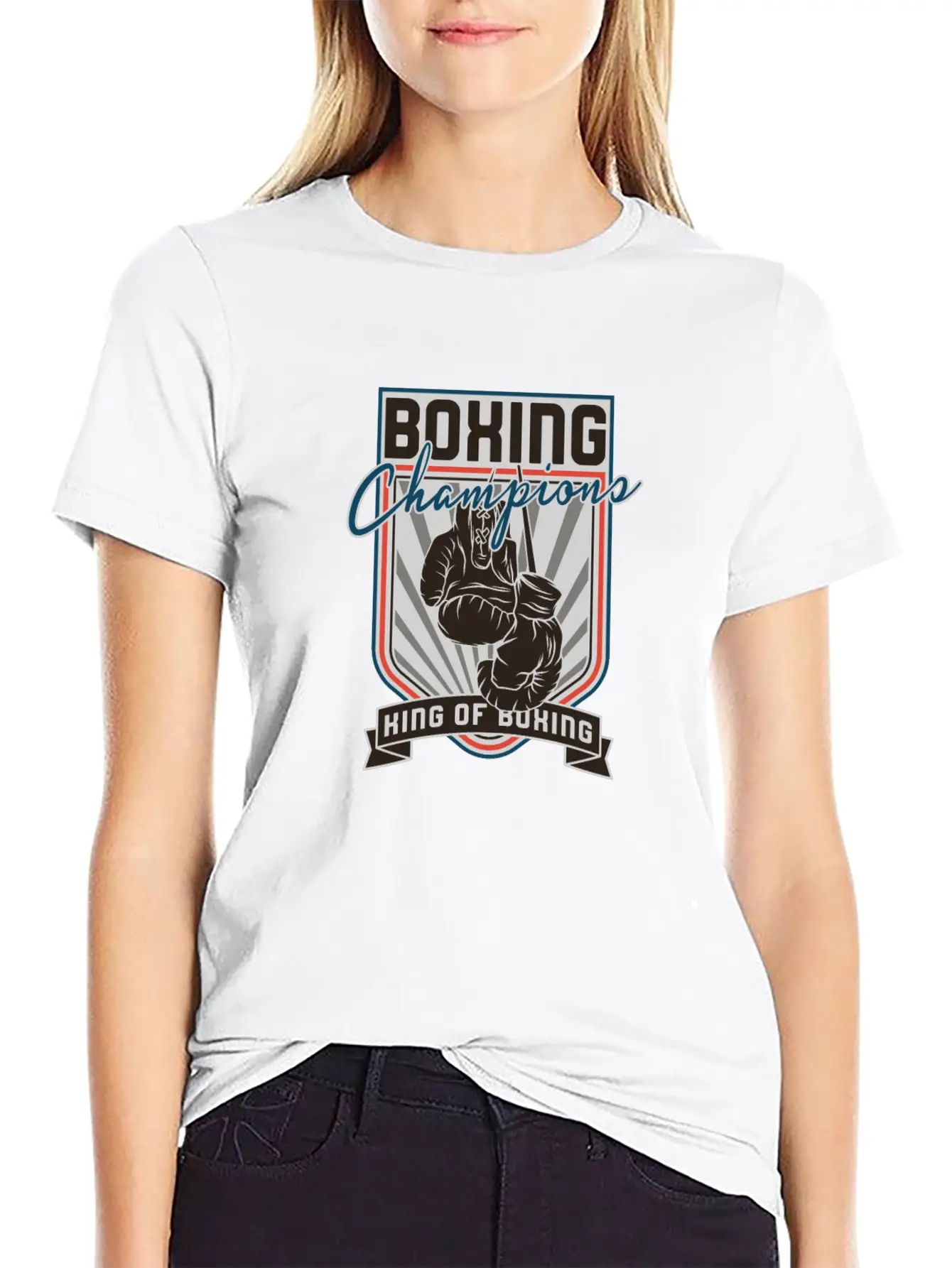 Sports - Heavyweight - Boxing Champions Comfortable Minimalist Graphic Tee – Summer Style Essential