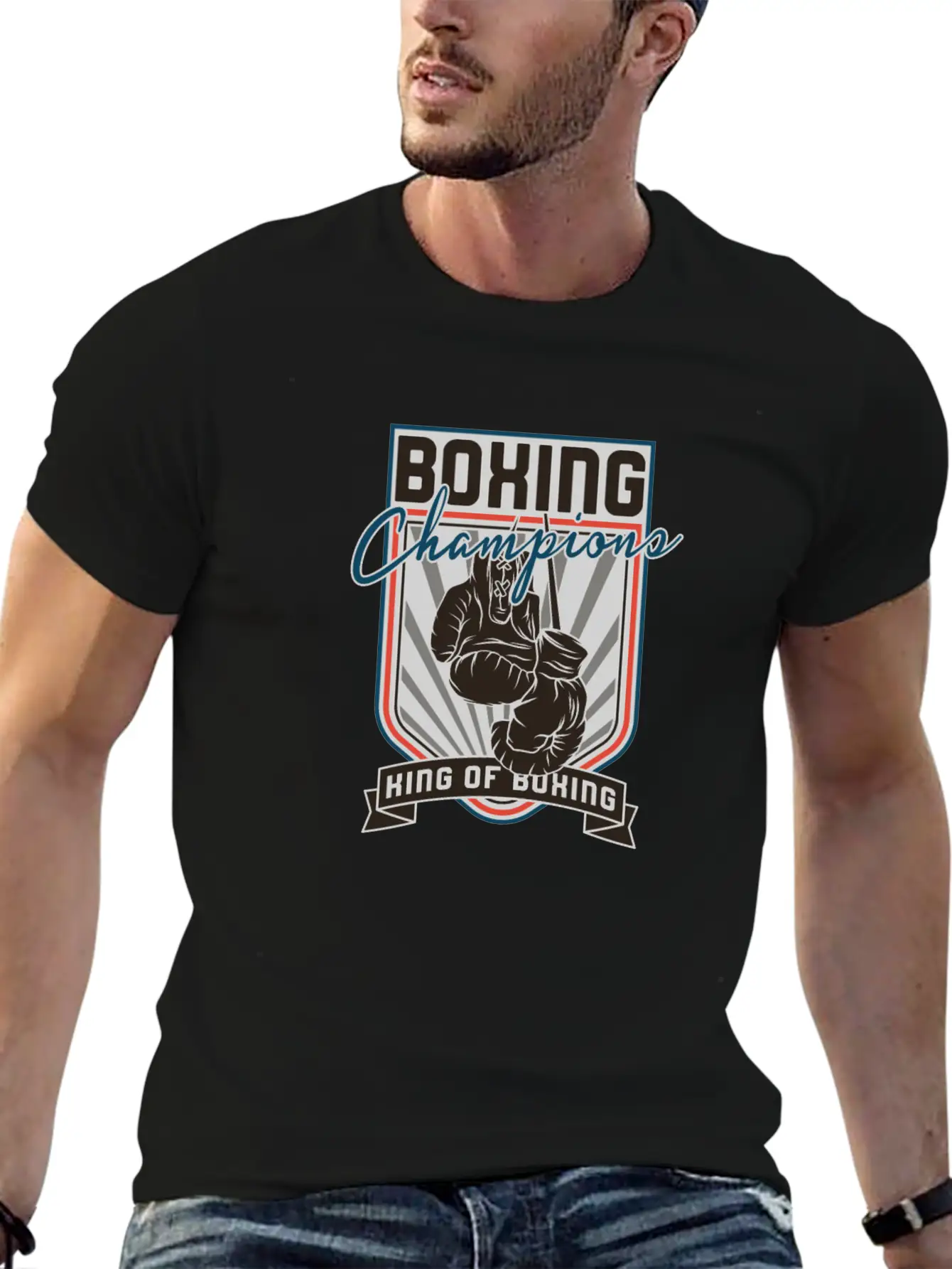 Sports - Heavyweight - Boxing Champions Comfortable Minimalist Graphic Tee – Summer Style Essential