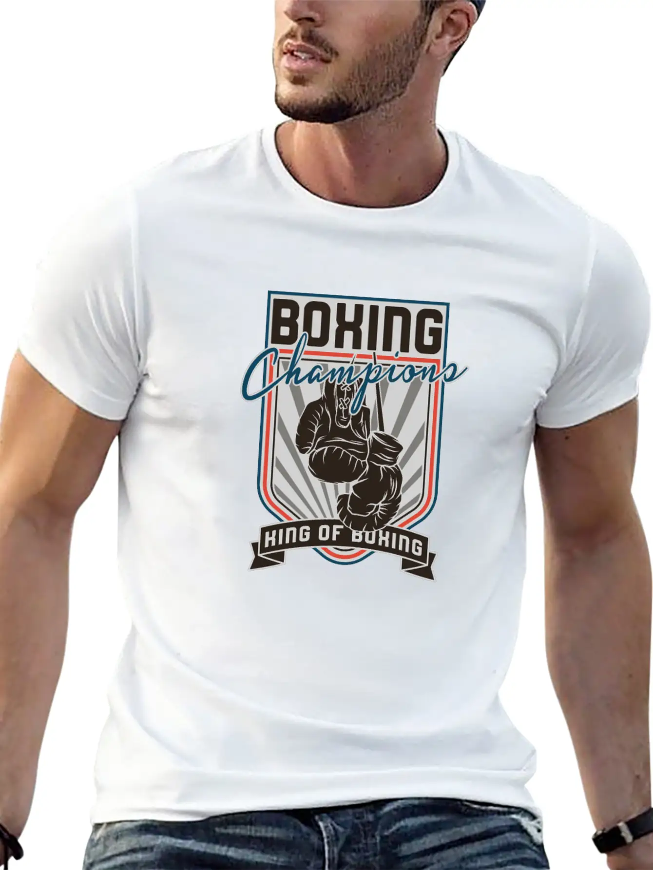 Sports - Heavyweight - Boxing Champions Comfortable Minimalist Graphic Tee – Summer Style Essential