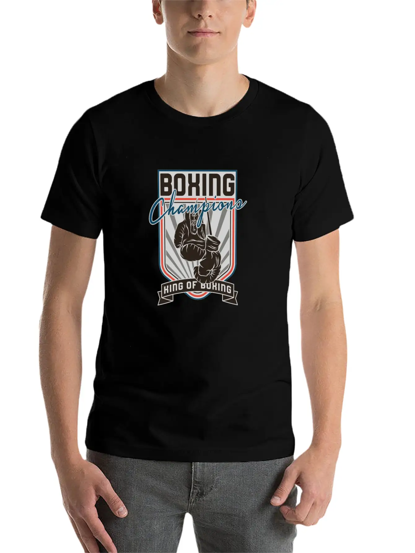 Sports - Heavyweight - Boxing Champions Comfortable Minimalist Graphic Tee – Summer Style Essential