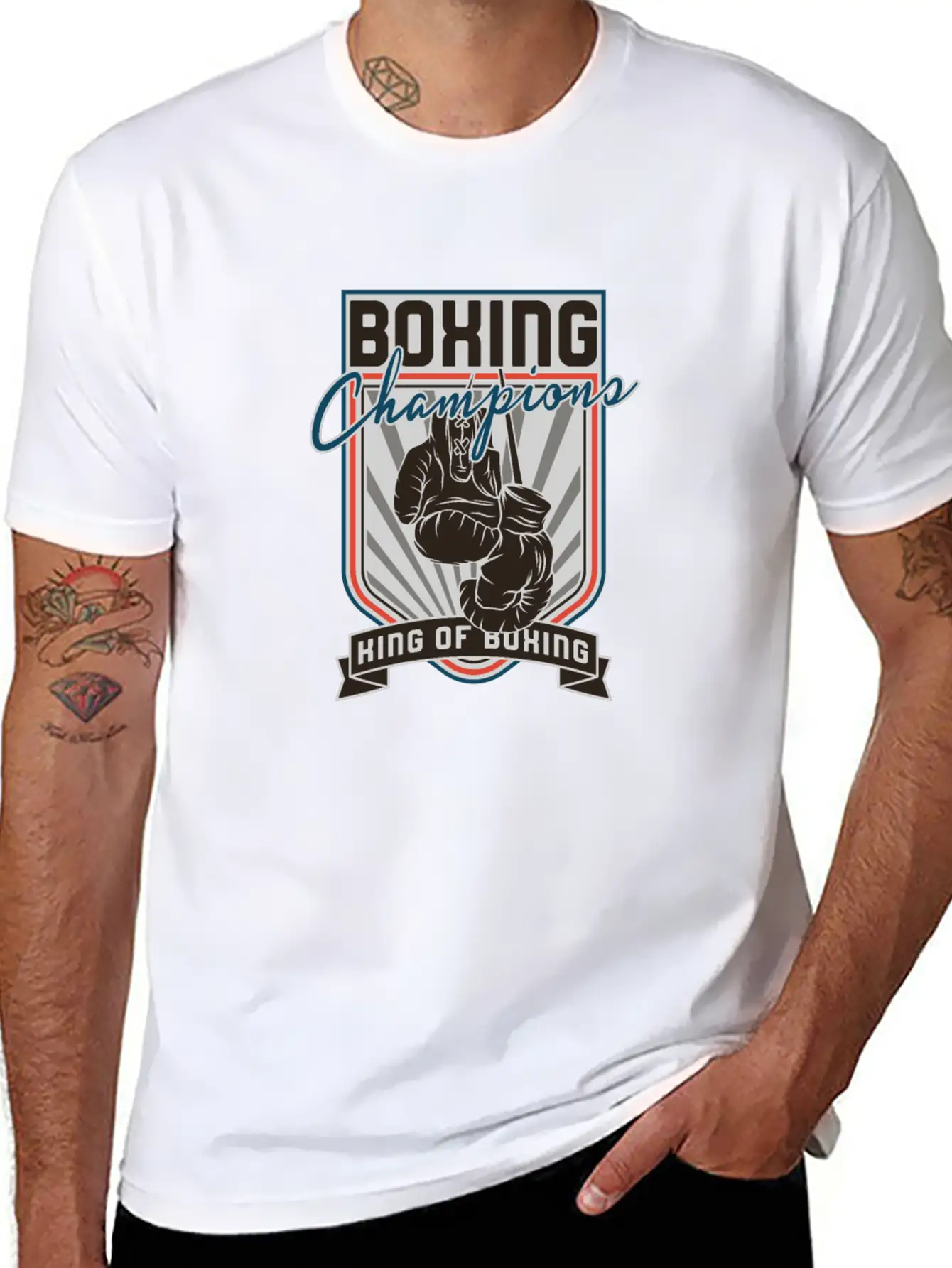 Sports - Heavyweight - Boxing Champions Stylish Everyday T-Shirt – Unisex Basic Cotton Tee