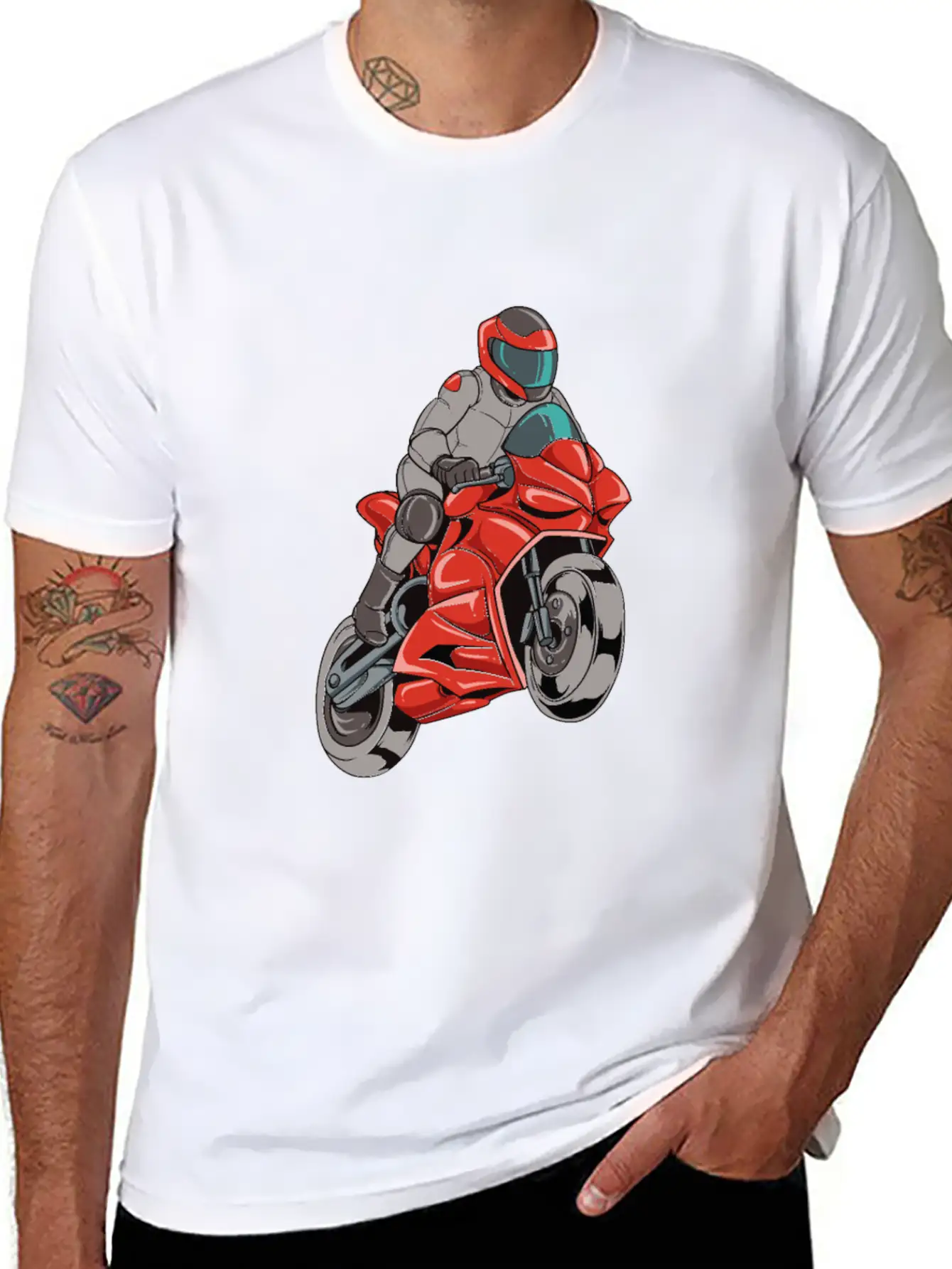 Sports Super Bike Racing Comfortable Minimalist Graphic Tee – Summer Style Essential
