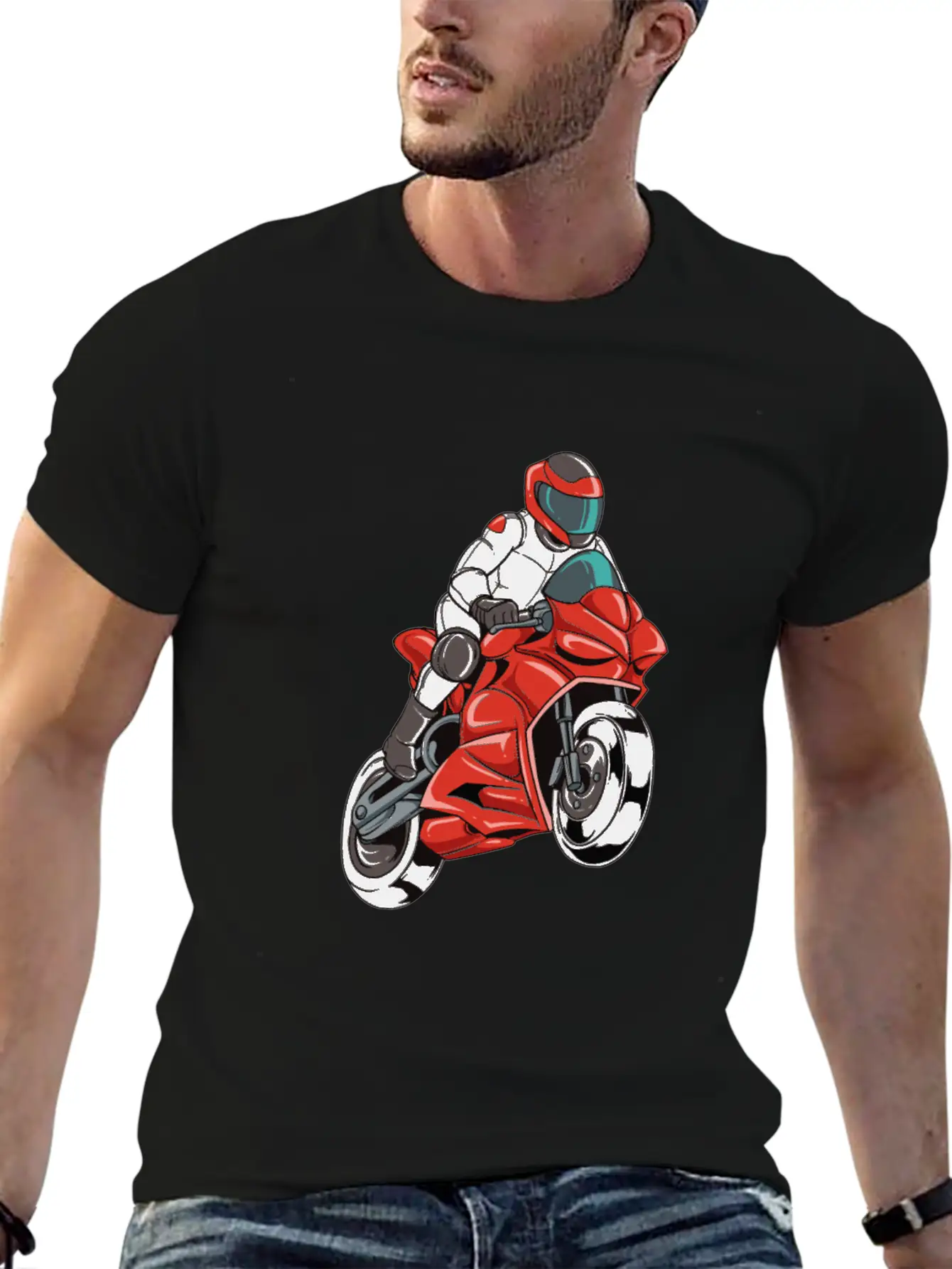 Sports Super Bike Racing Comfortable Minimalist Graphic Tee – Summer Style Essential