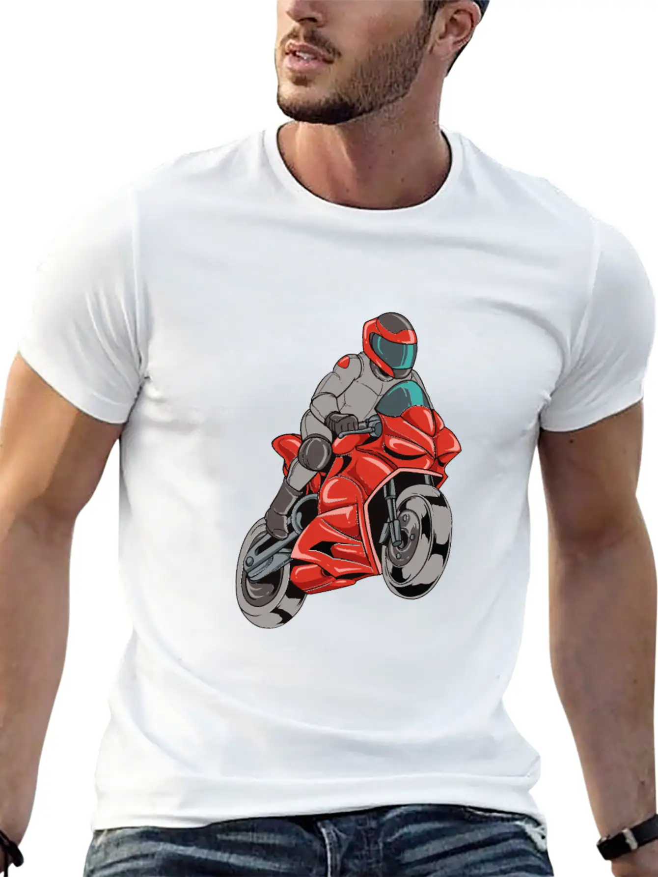 Sports Super Bike Racing Comfortable Minimalist Graphic Tee – Summer Style Essential