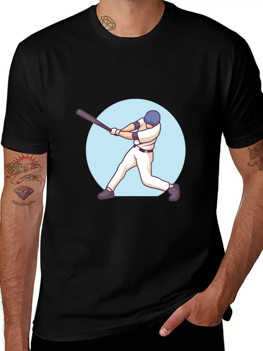 Sports Swing And Score Unisex Short Sleeve Soft Cotton T-Shirt – Casual Everyday Wear