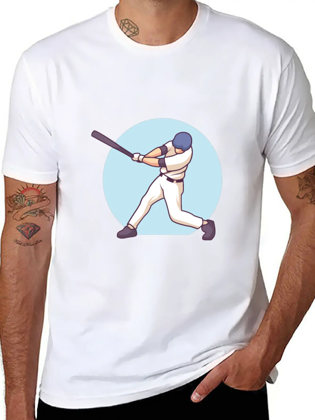 Sports Swing And Score Unisex Short Sleeve Soft Cotton T-Shirt – Casual Everyday Wear