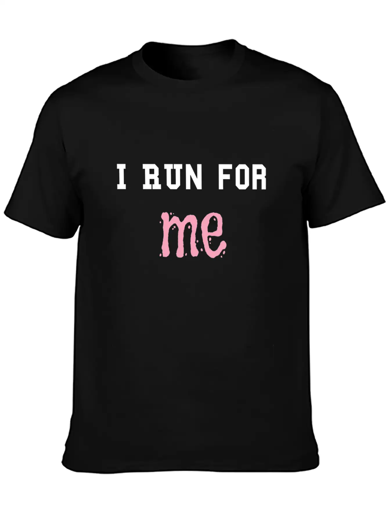 Spory T-shirt With "I Run For Me" Quote Timeless Short Sleeve Tee – Comfy And Minimalist Design